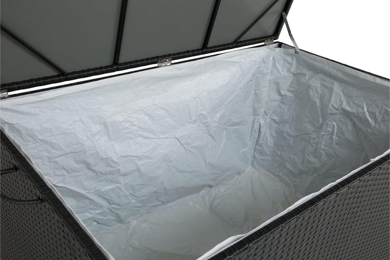 Sydney vattentät dynbox Large utomhus - Dynlåda i konstrotting (B140xD80xH90 cm) - Svart - Utemöbler & utemiljö - Utomhusförvaring - Dynförvaring - Dynbox & dynlåda