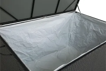 Sydney vattentät dynbox Large utomhus - Dynlåda i konstrotting (B140xD80xH90 cm) - Svart - Utemöbler & utemiljö - Utomhusförvaring - Dynförvaring - Dynbox & dynlåda