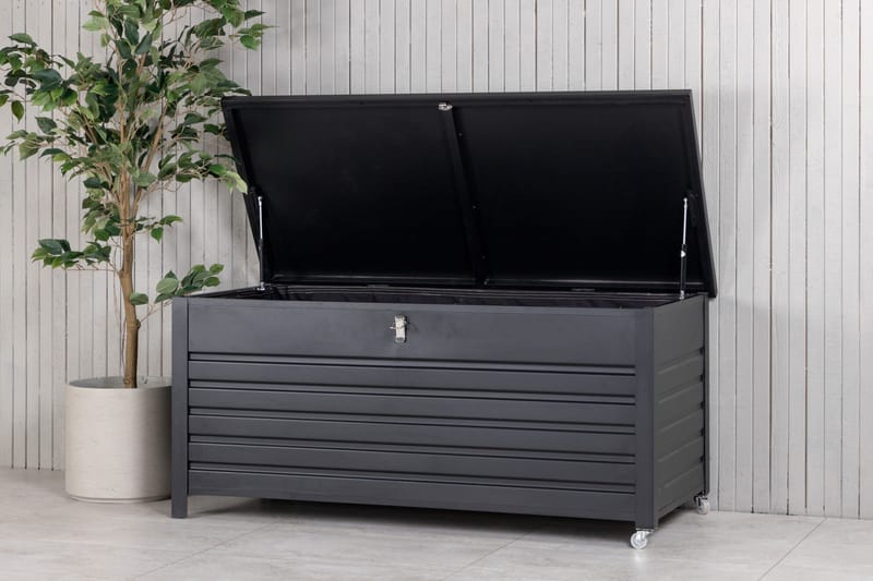 Elsa Dynf örvaring 130x60 cm - Svart - Utemöbler & utemiljö - Utomhusförvaring - Dynförvaring - Dynbox & dynlåda