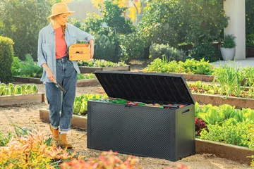 Emila Dynbox - Antracit - Utemöbler & utemiljö - Utomhusförvaring - Dynförvaring - Dynbox & dynlåda