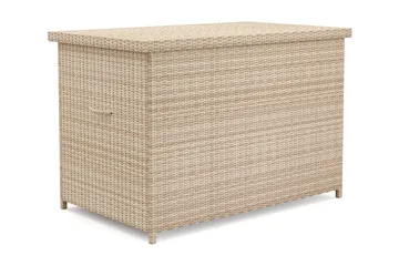 Gigant Stor Vattentät Dynbox utomhus i konstrotting 150x100x90 cm - Beige - Utemöbler & utemiljö - Utomhusförvaring - Dynförvaring - Dynbox & dynlåda