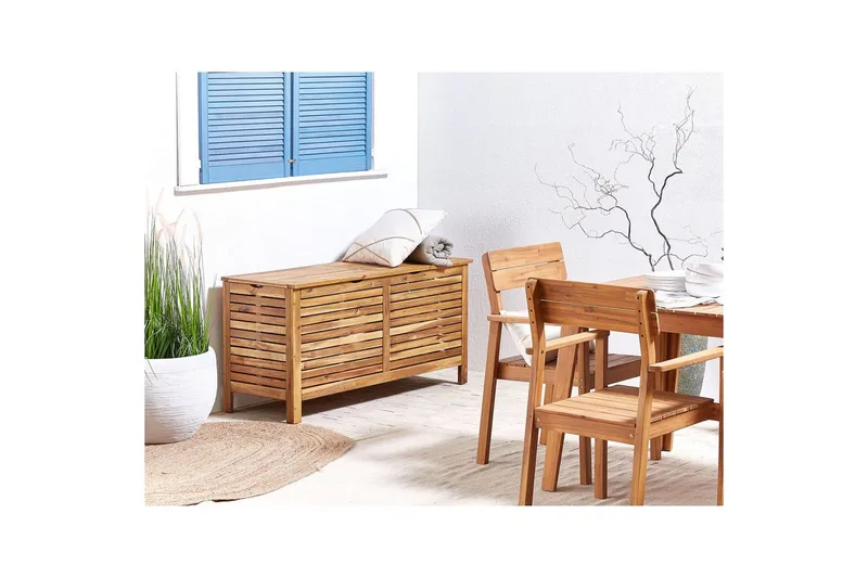 Låda Riviera Ljus trä - Ljus trä - Utemöbler & utemiljö - Utomhusförvaring - Dynförvaring - Dynbox & dynlåda