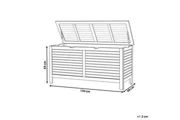 Låda Riviera Mörkt trä - Mörkt trä - Utemöbler & utemiljö - Utomhusförvaring - Dynförvaring - Dynbox & dynlåda
