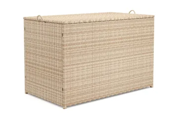 Sydney Dynbox Utomhus i konstrotting med handtag 140x90x80 cm - Beige - Utemöbler & utemiljö - Utomhusförvaring - Dynförvaring - Dynbox & dynlåda