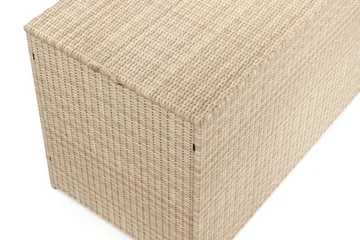 Sydney Dynbox Utomhus i konstrotting med handtag 140x90x80 cm - Beige - Utemöbler & utemiljö - Utomhusförvaring - Dynförvaring - Dynbox & dynlåda