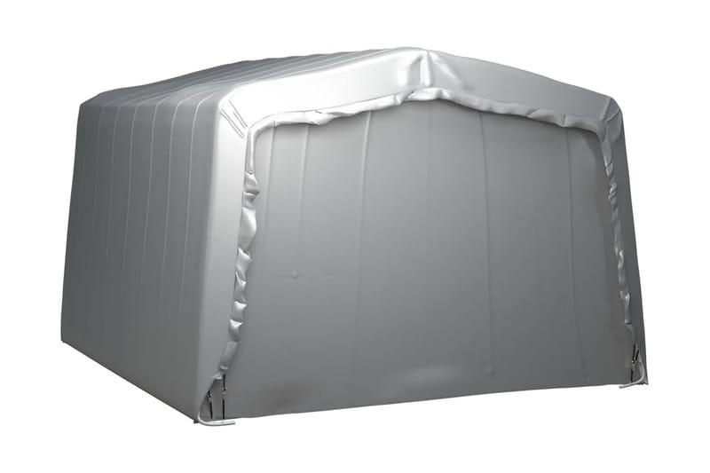 Förvaringstält 370x370 cm stål grå - Grå - Trädgårdstält & förvaringstält