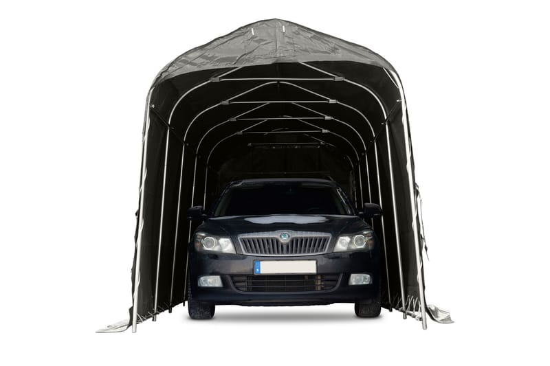 Garagetält 14.4m² 500g/m² PVC Grå - Lyfco - Utemöbler & utemiljö - Utomhusförvaring - Trädgårdstält & förvaringstält