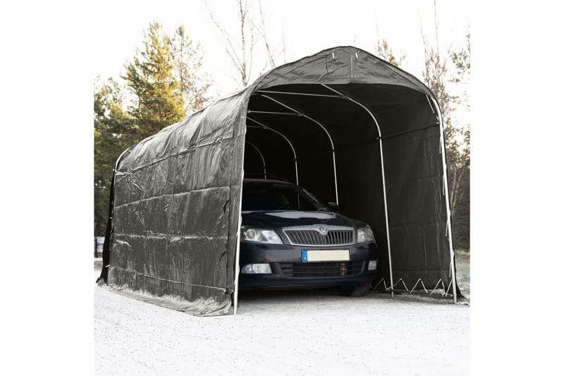 Garagetält 14.4m² 500g/m² PVC Grå - Lyfco - Utemöbler & utemiljö - Utomhusförvaring - Trädgårdstält & förvaringstält