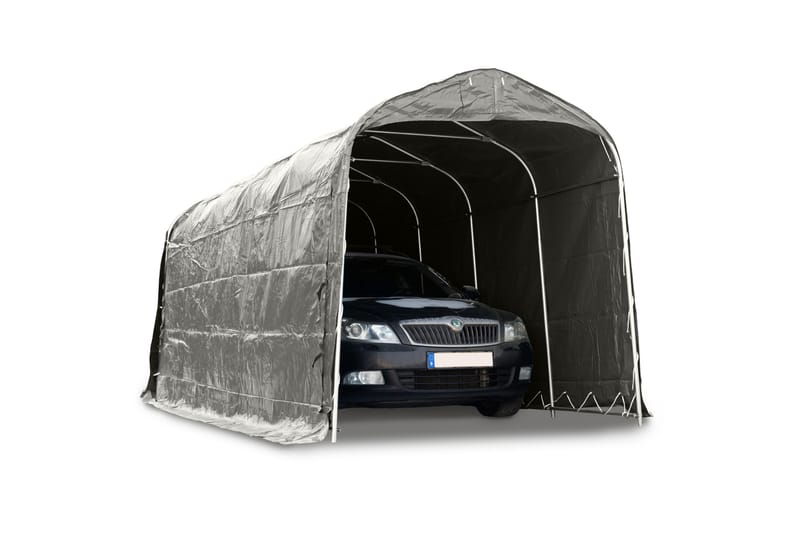 Garagetält 14.4m² 500g/m² PVC Grå - Lyfco - Utemöbler & utemiljö - Utomhusförvaring - Trädgårdstält & förvaringstält