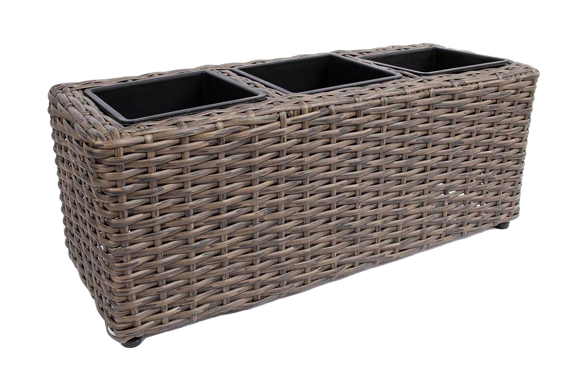 Wicker Odlingslåda 48x18xH18 cm Mörkbrun -