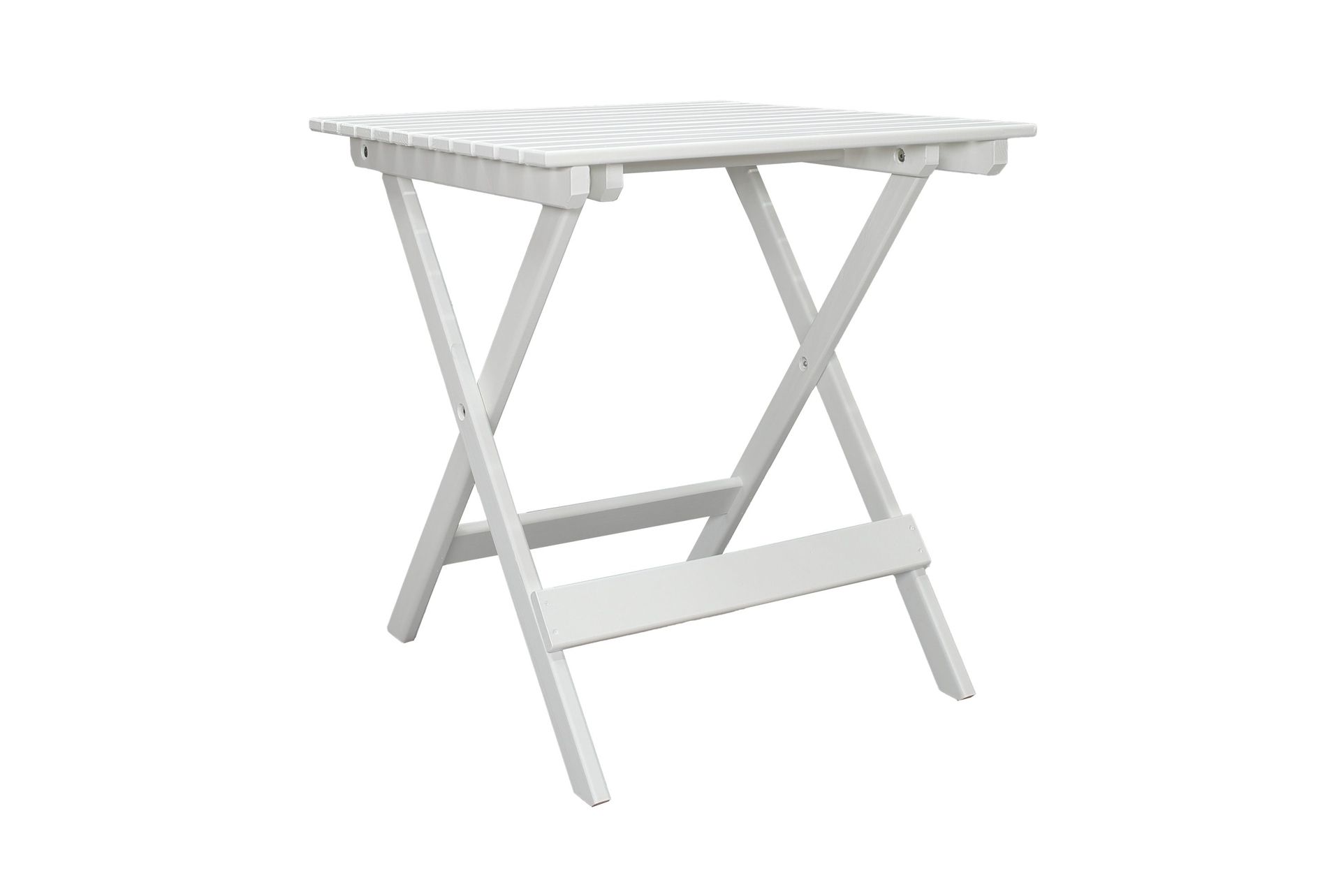 CALAYAN Klappbord och Caf&eacute;bord Utomhus 65 cm Tr&auml; - Vit