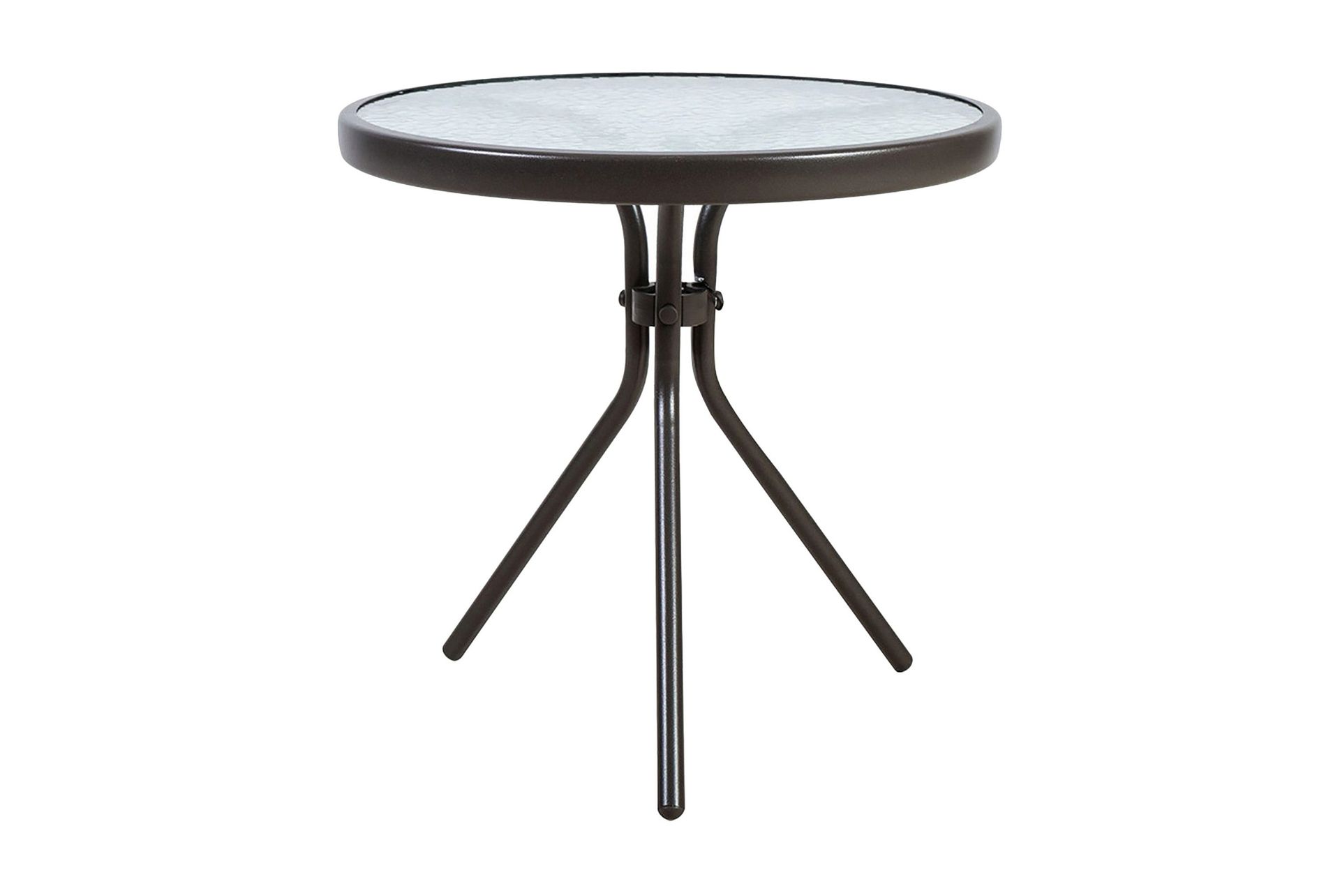 Dublin Runt Caf&eacute;bord och Bistrobord Utomhus 50 cm Glas - Brun