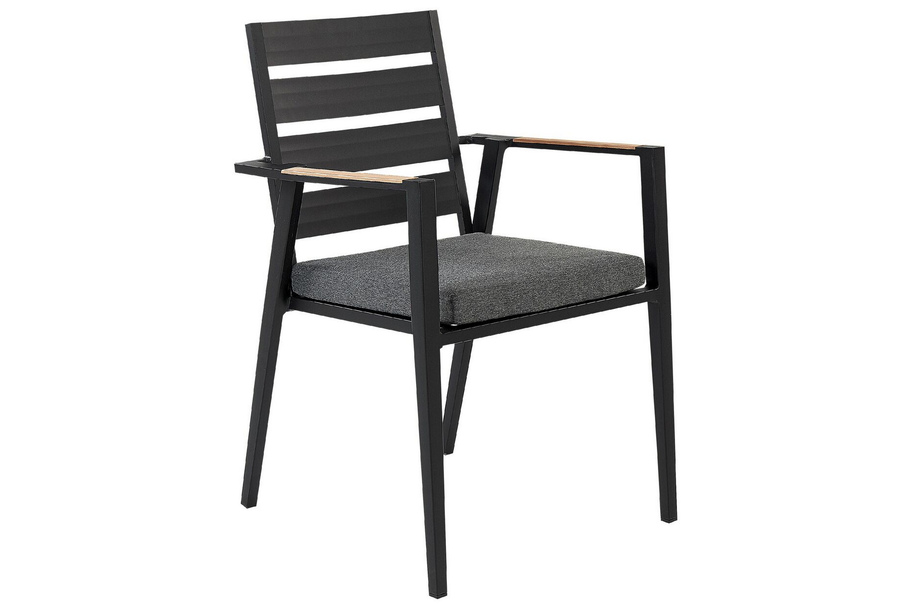 karmstol utomhus fortify - svart/grå