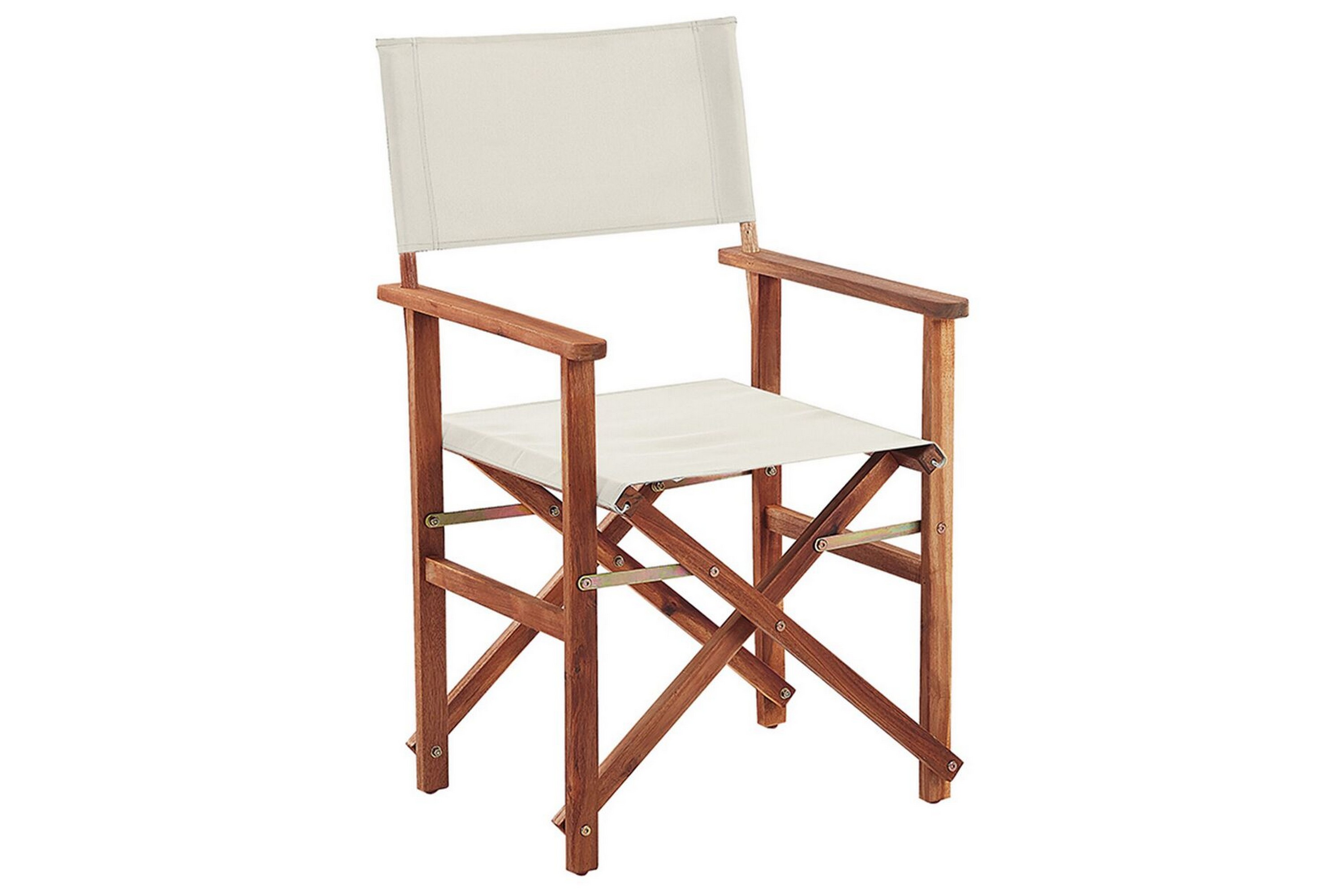 karmstol utomhus salve - mörkbrun/vit