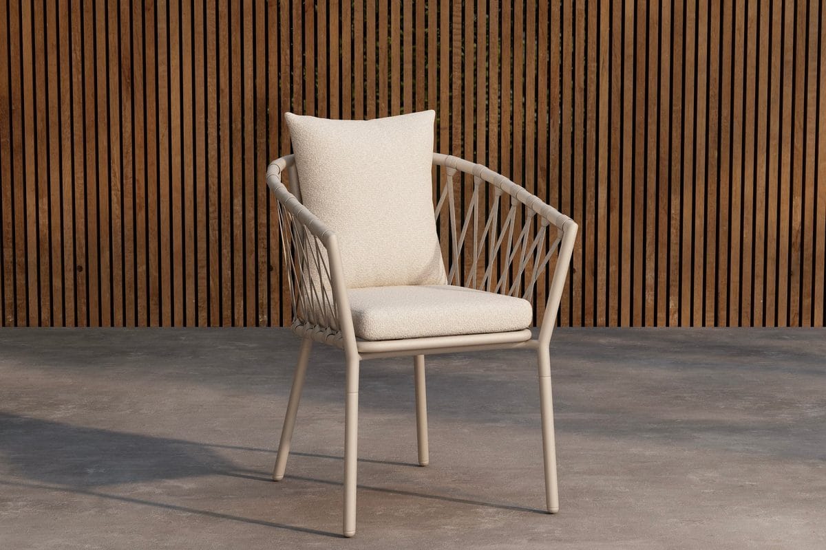 Matstol Linos Utomhus - vit