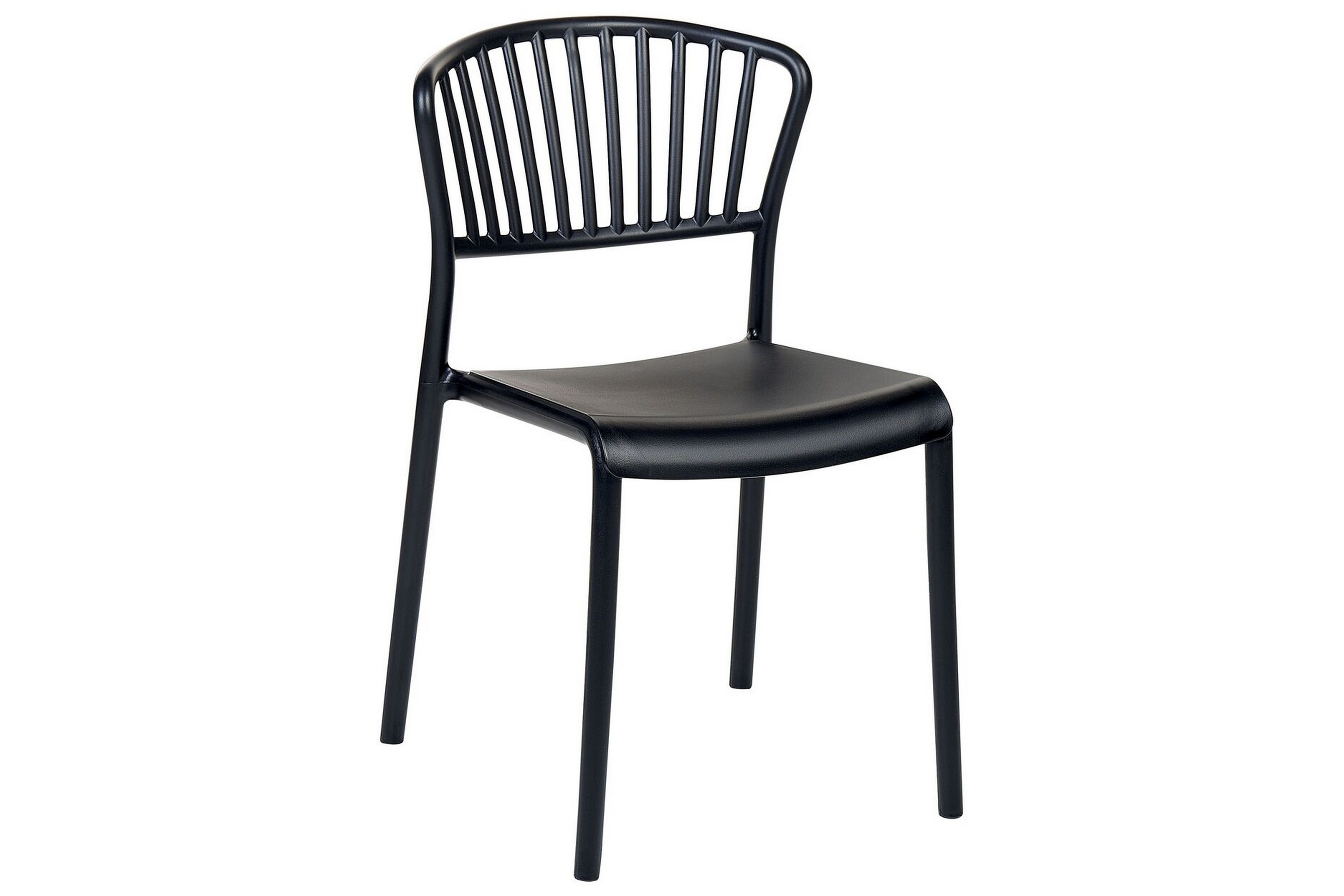 Matstol Utomhus Leverano 4 st Svart