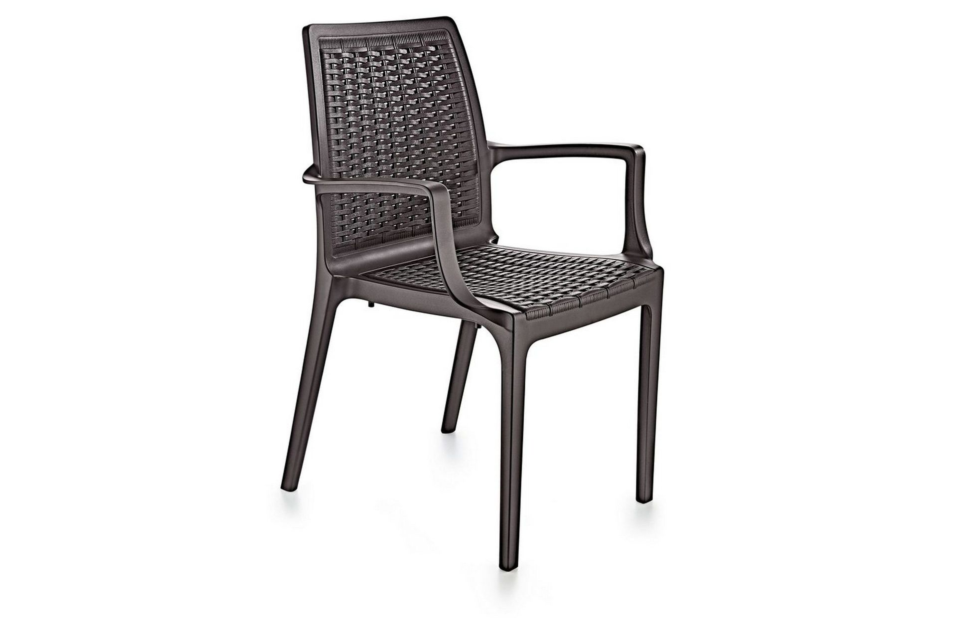 Omber Karmstol Utomhus - M&ouml;rkbrun