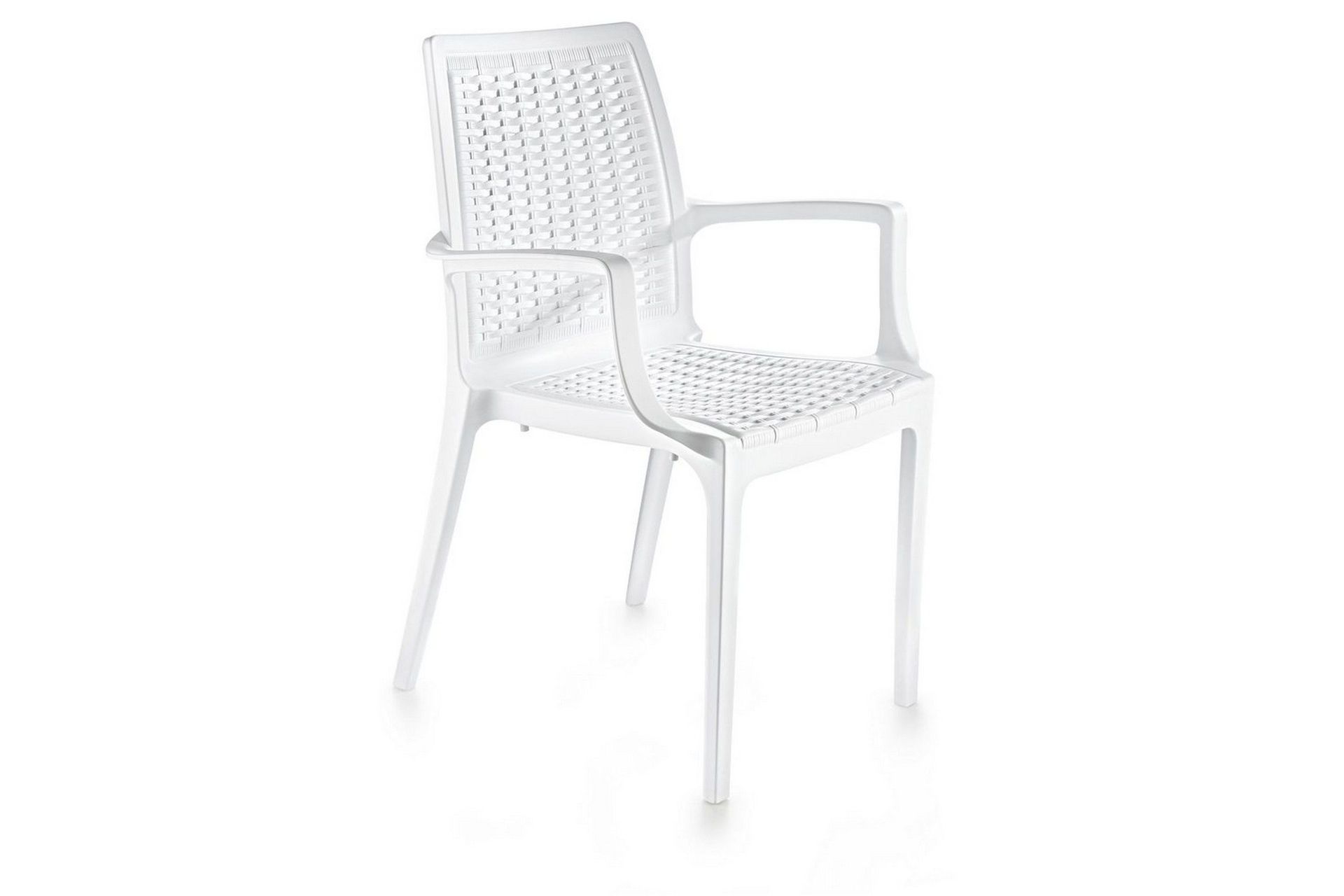 Omber Karmstol Utomhus - Vit