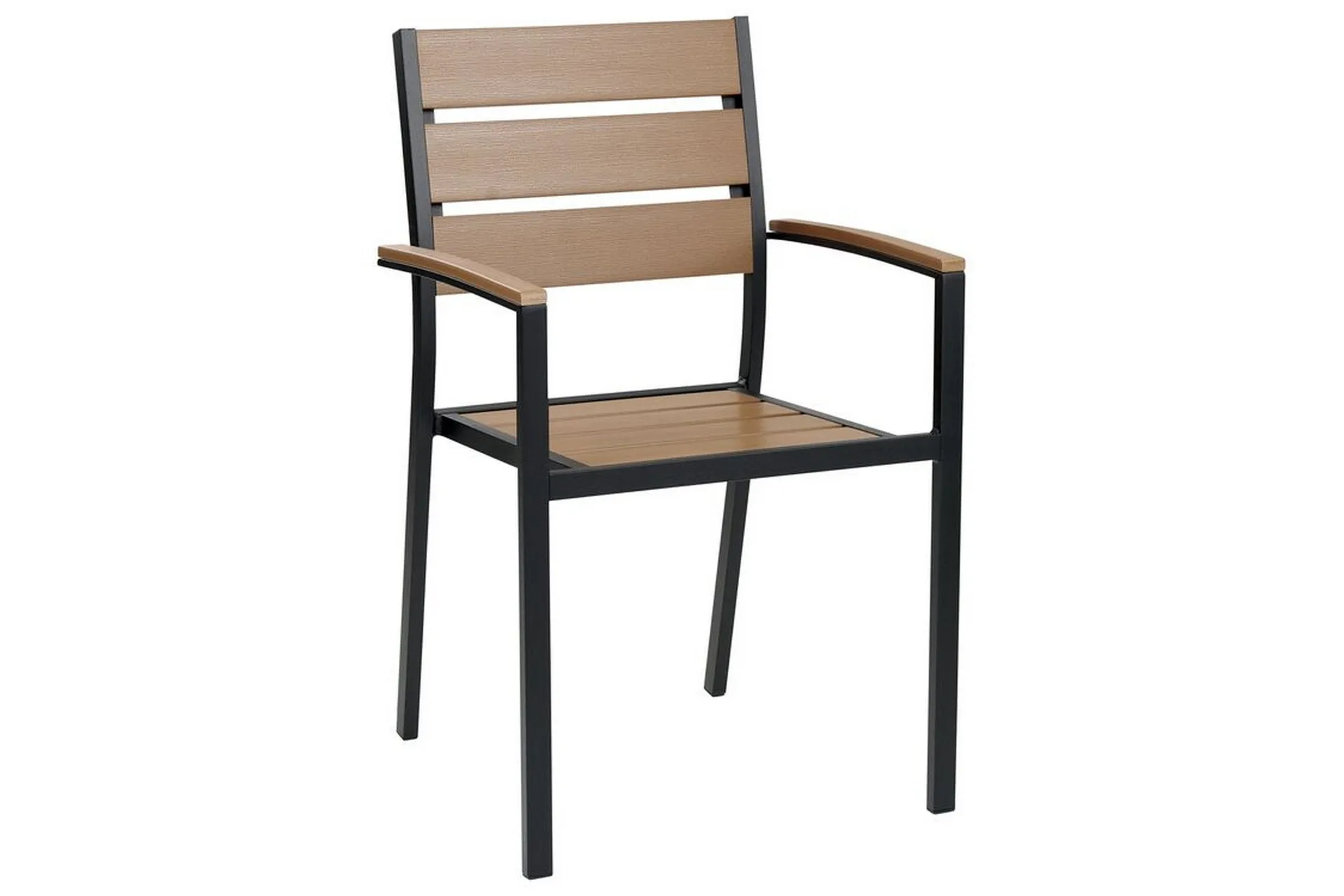 Pereta Karmstol Utomhus - Ljusbrun/Svart