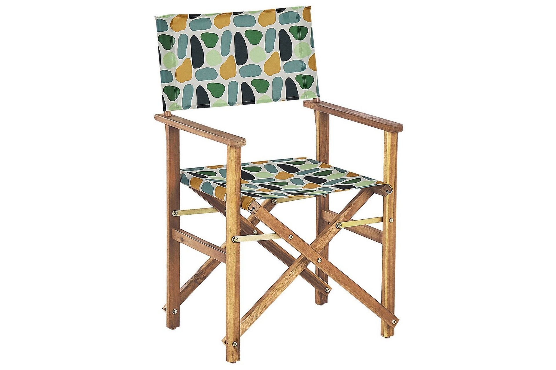 salve karmstol utomhus - grön/vit/orange/brun
