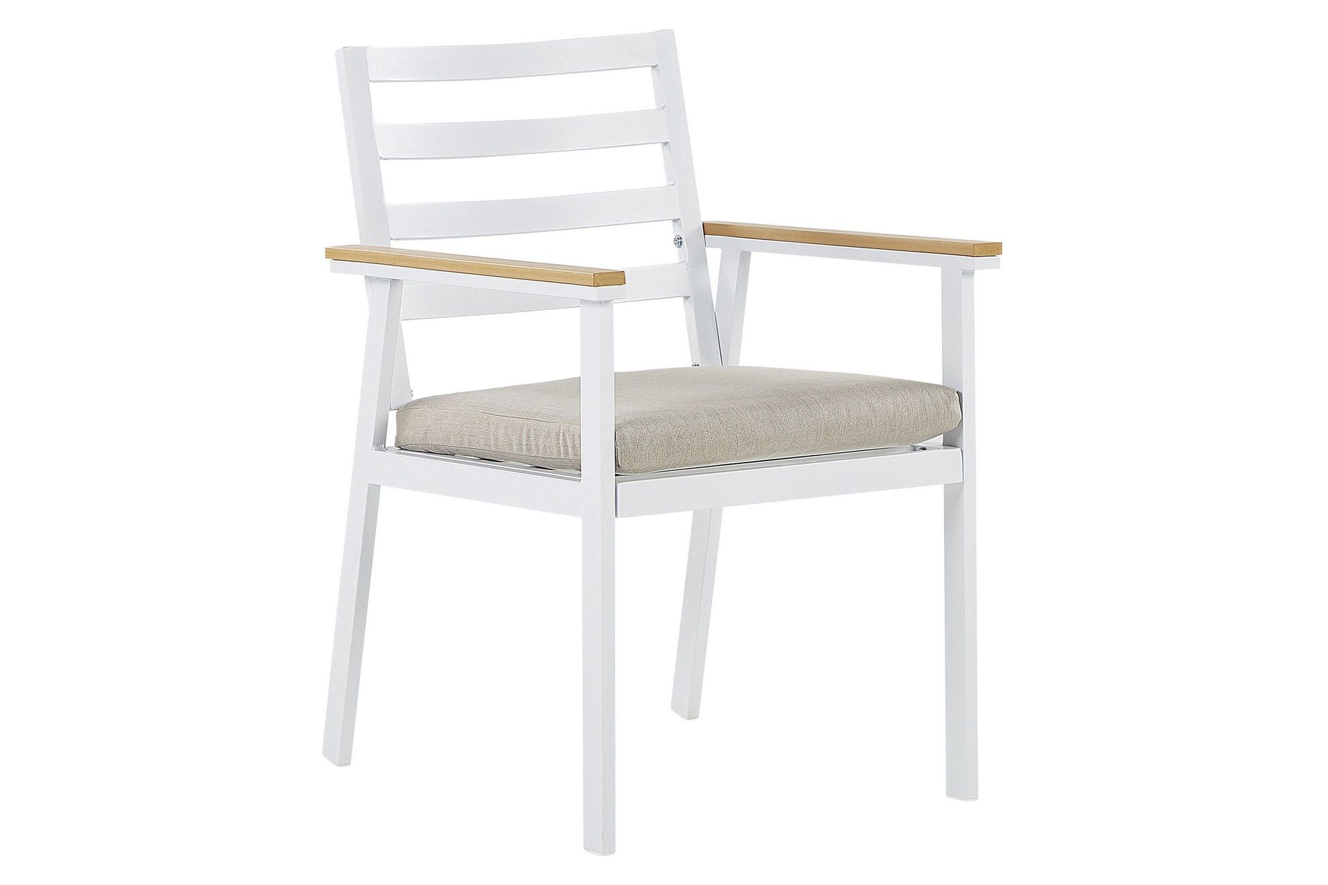 Zanca Karmstol Utomhus - Vit/Ljusbrun/Beige