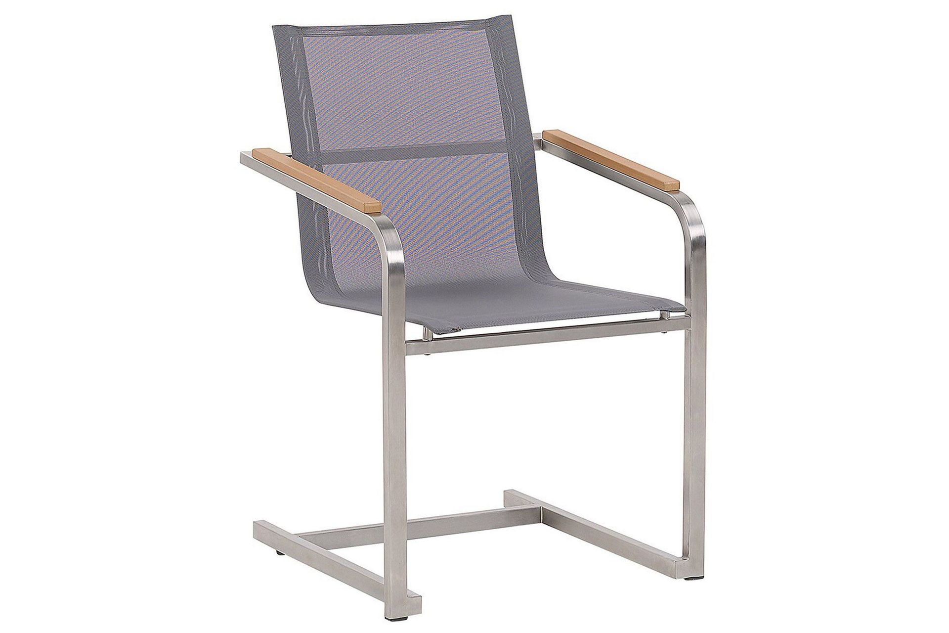 Zervo Karmstol Utomhus - Gr&aring;/Silver