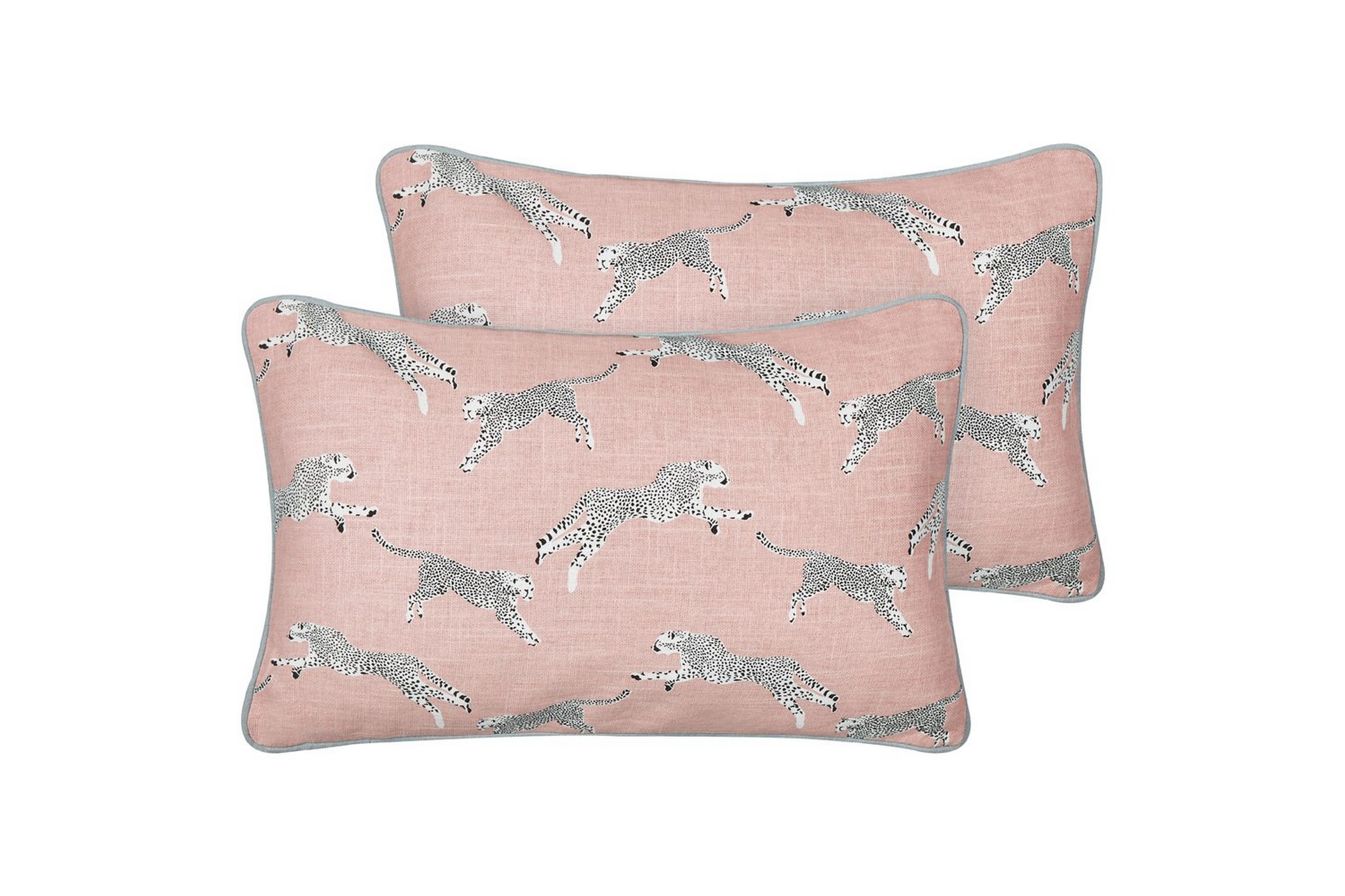 Prydnadskuddar Arales set om 2 Rosa/vit/svart/gråRektangulär Rosa/vit/svart/gråRektangulär