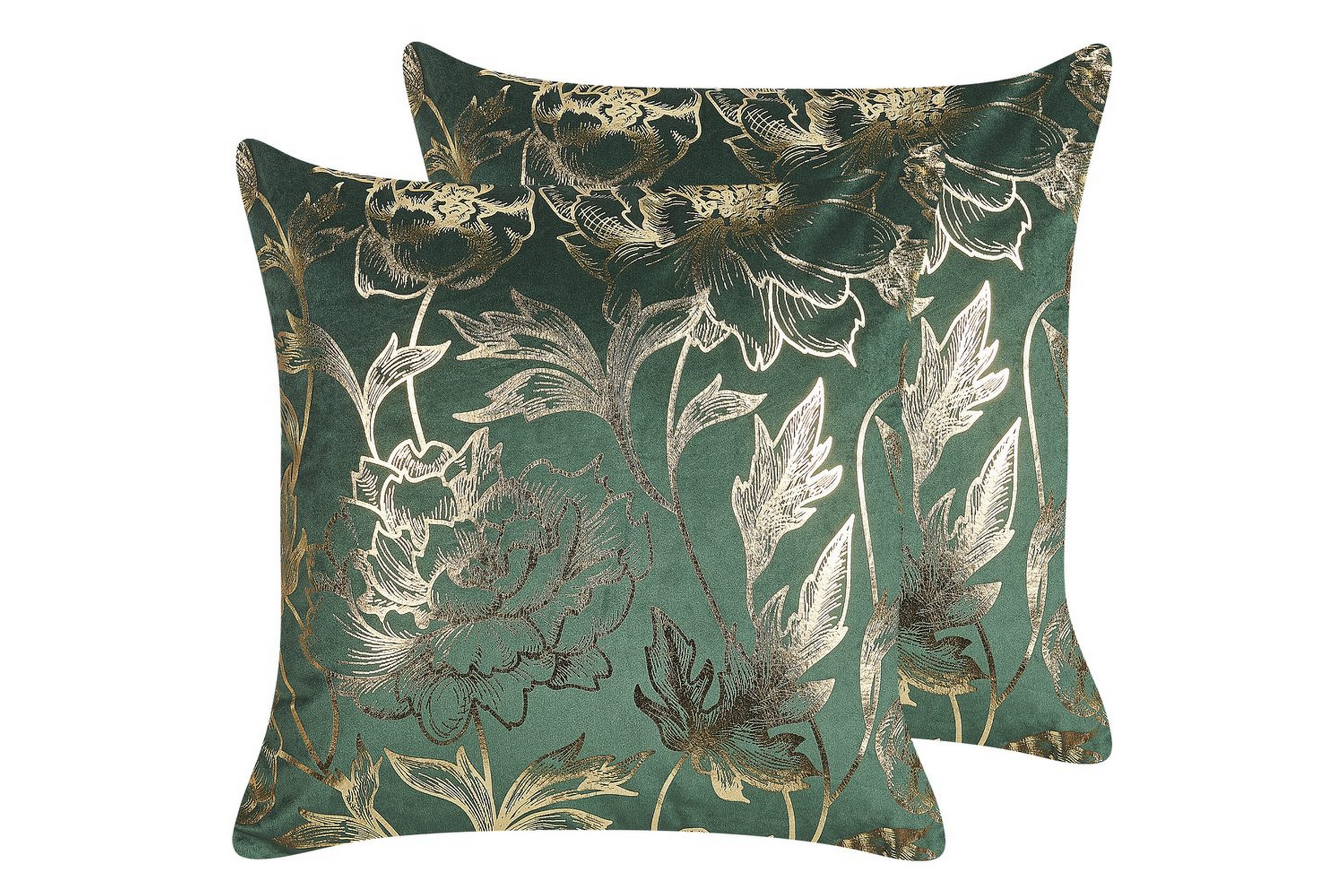 Prydnadskuddar Daffodil set om 2 Grön/guld Grön/guld
