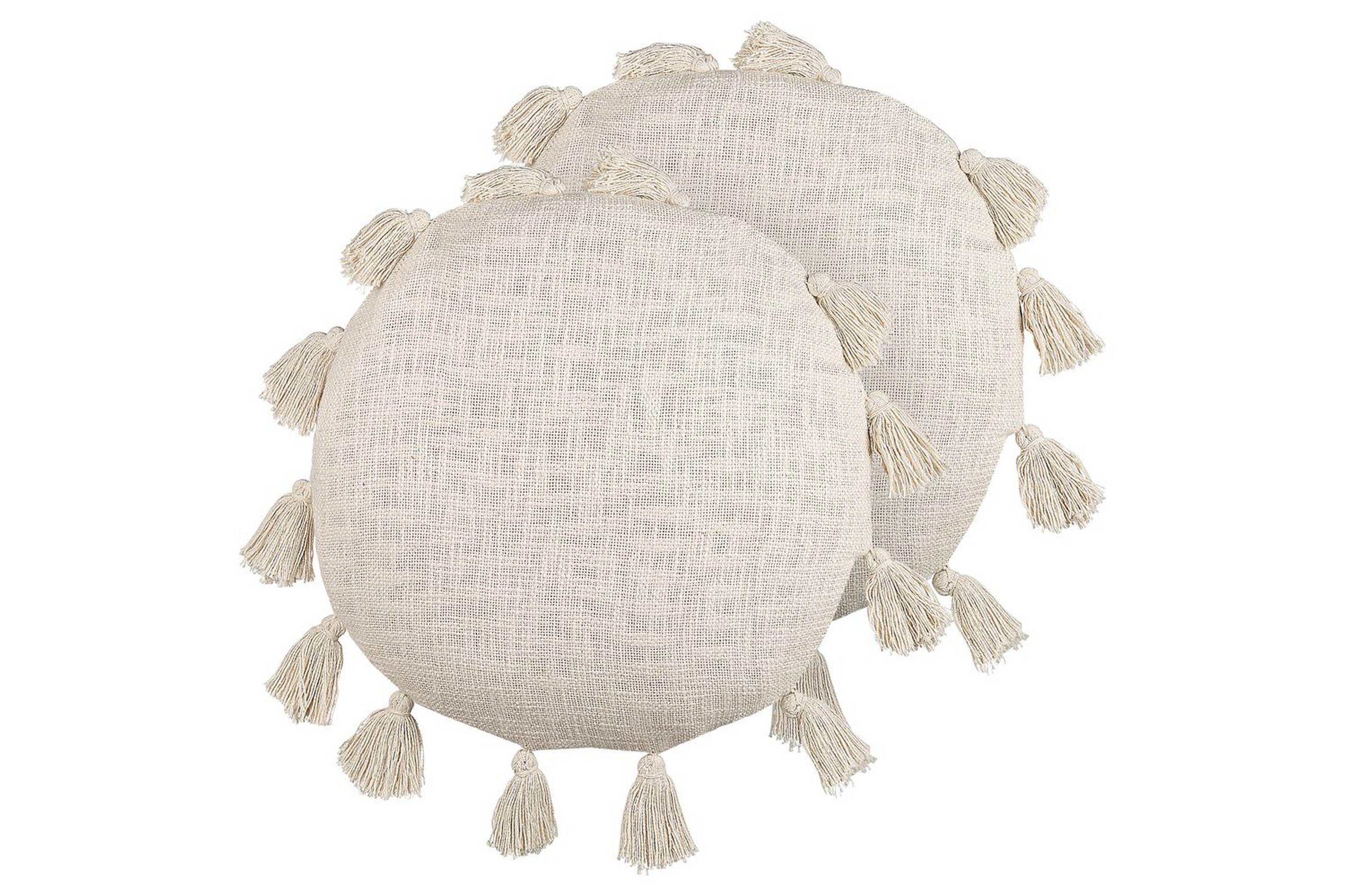 Prydnadskuddar Madia set om 2 Beige Beige