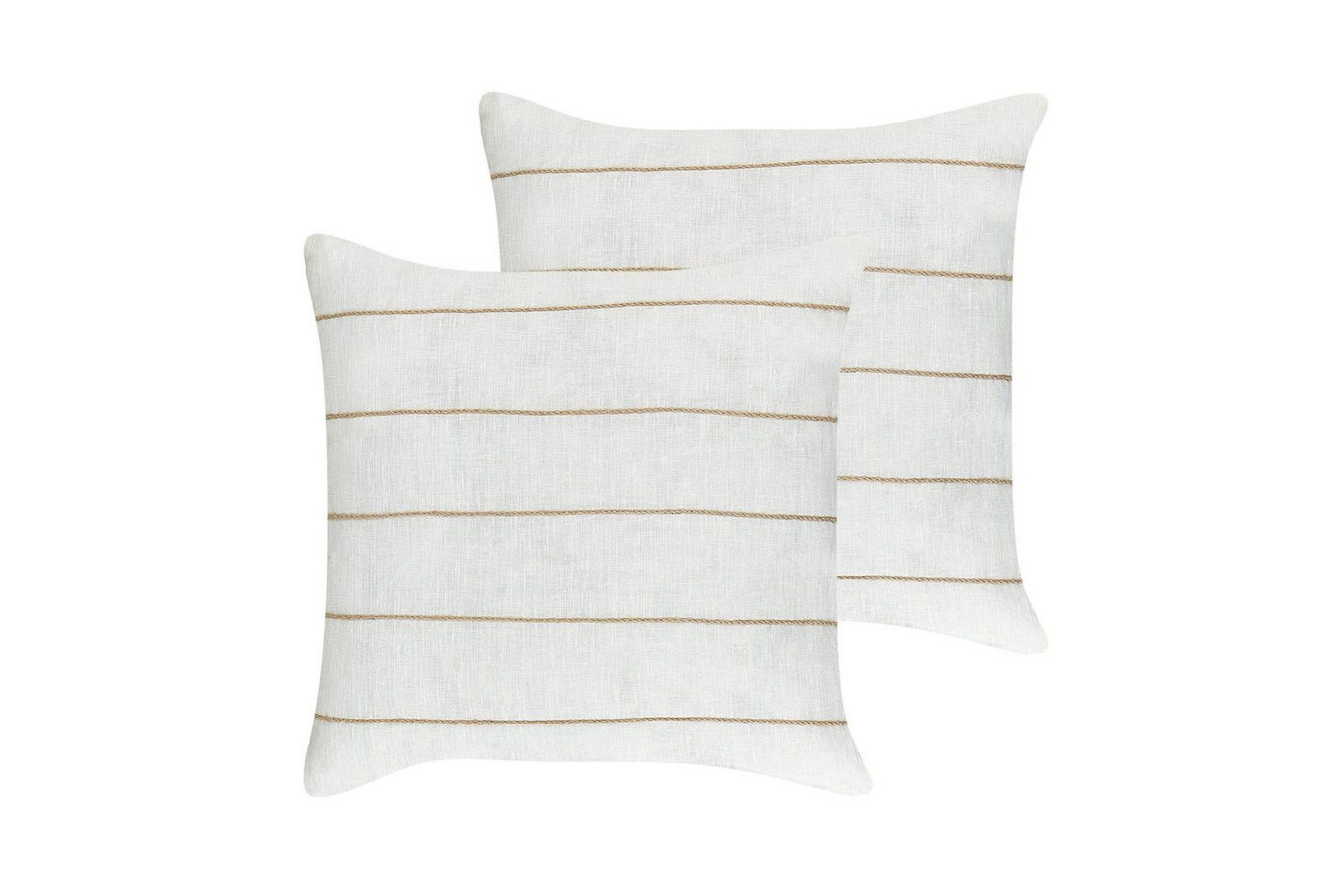 Prydnadskuddar Milas set om 2 Vit/Beige - Vit/Beige