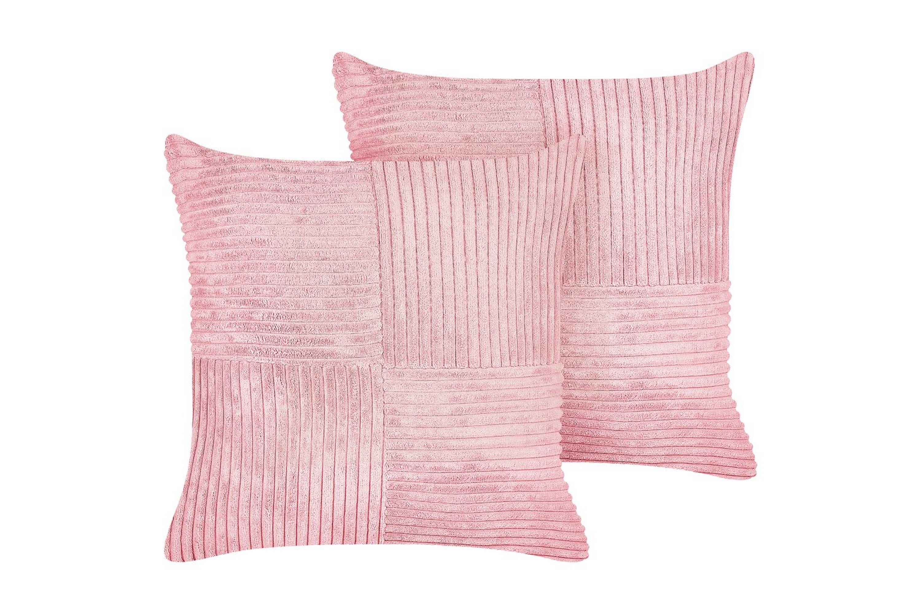 Prydnadskuddar Millet set om 2 Rosa, Fyrkantig Rosa, Fyrkantig