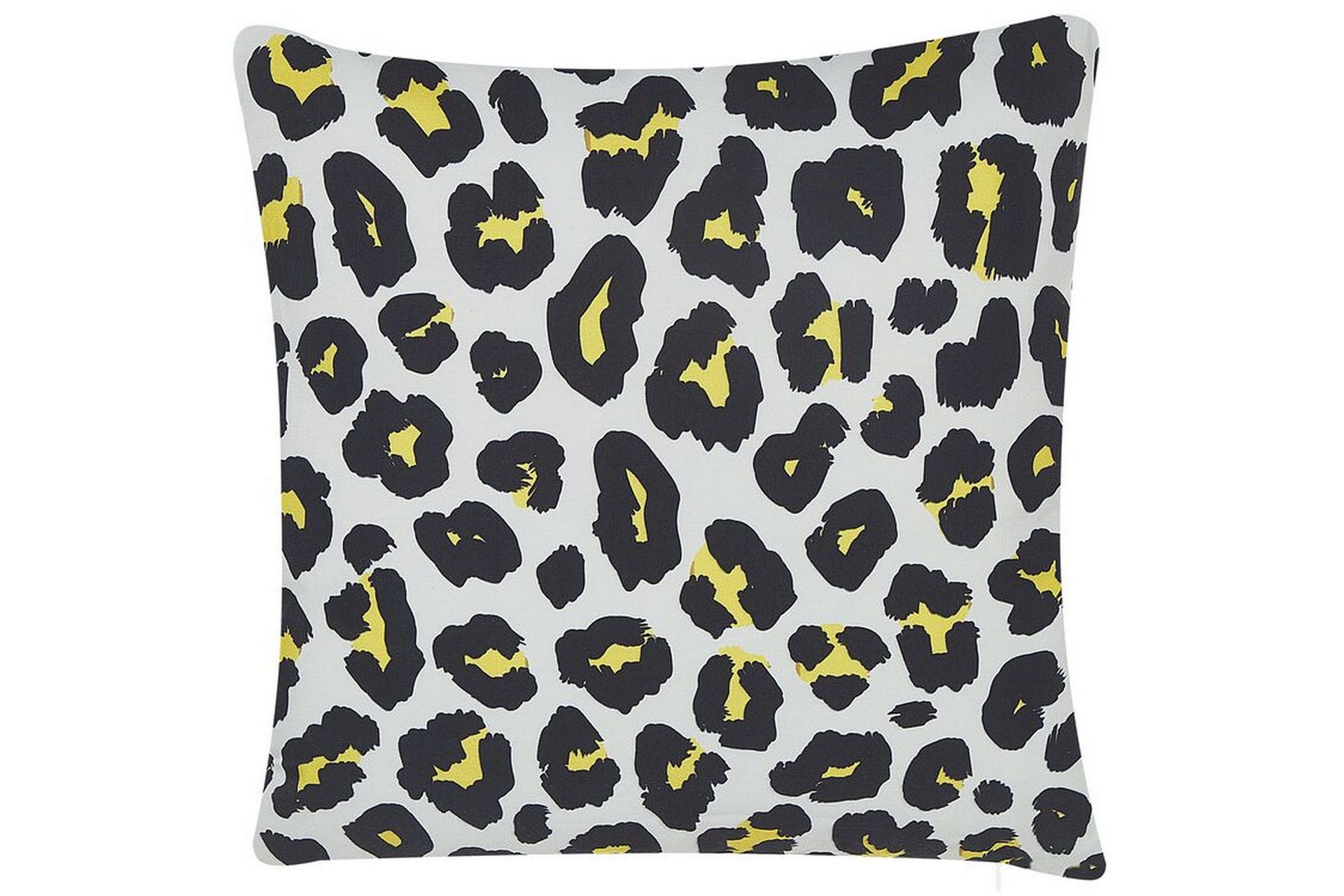 Runge Utomhuskudde 45x45 cm - Vit/Svart/Gul