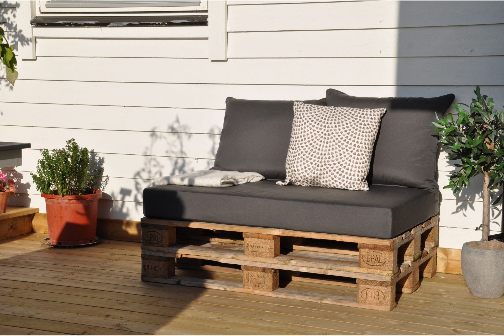 Royal Palle Sitsdyna 120x80 cm Vattenavvisande Svart - Fritab