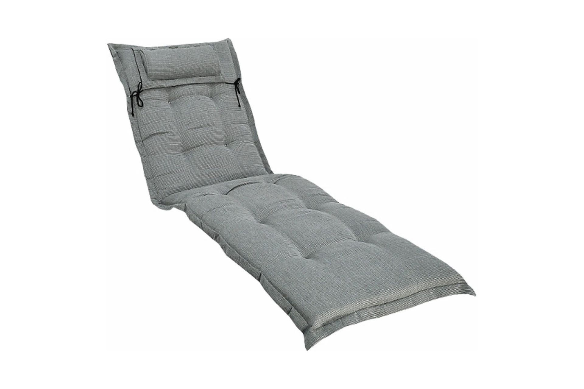 Solsängsdyna Fritab Canyon Solsängsdyna med nackkudde Ljusgrå -