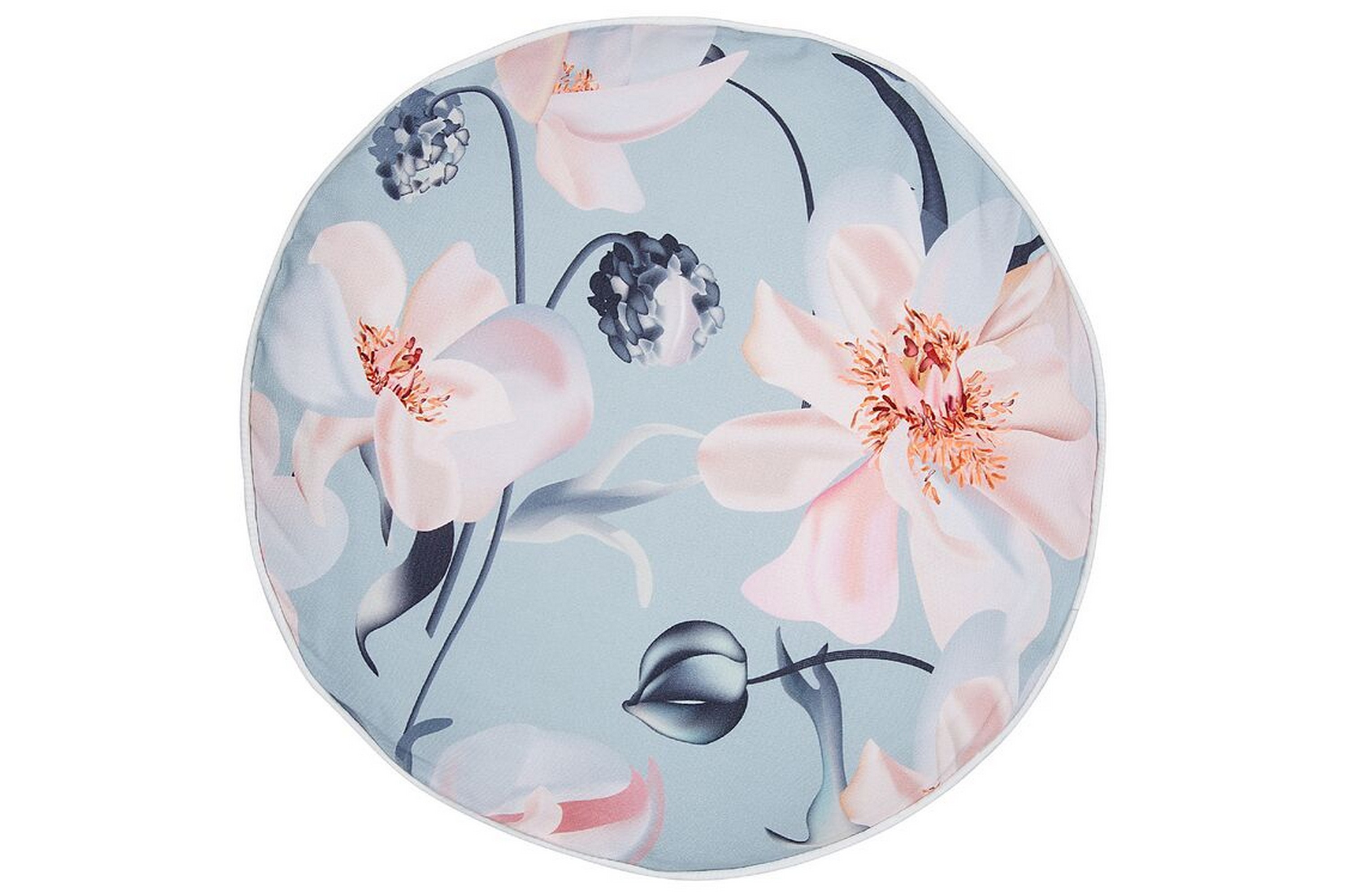 utomhuskudde benedetta 40 cm rund - blå