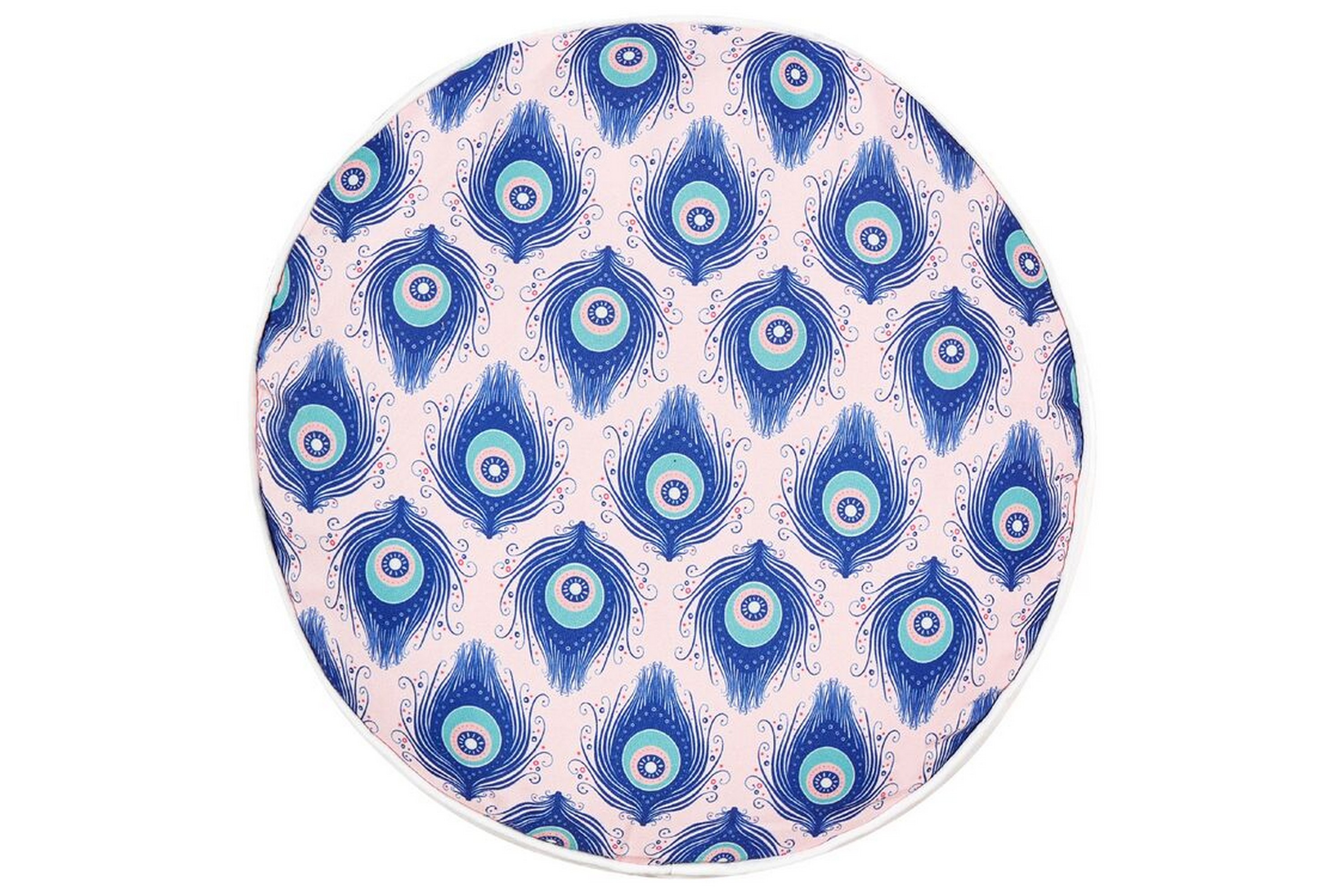 utomhuskudde didsbury 40 cm rund - blå/rosa