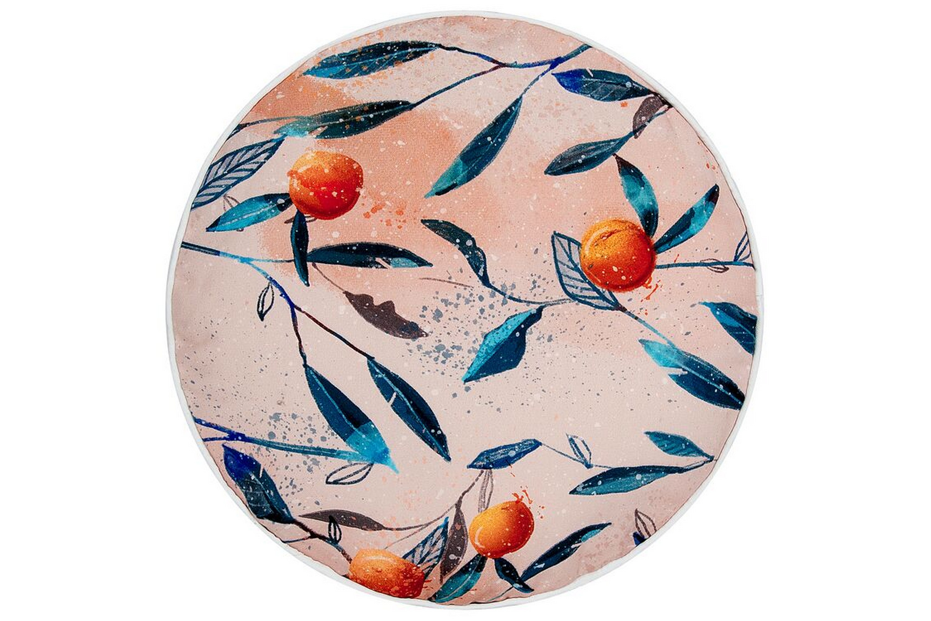 utomhuskudde richelu 40 cm rund - orange