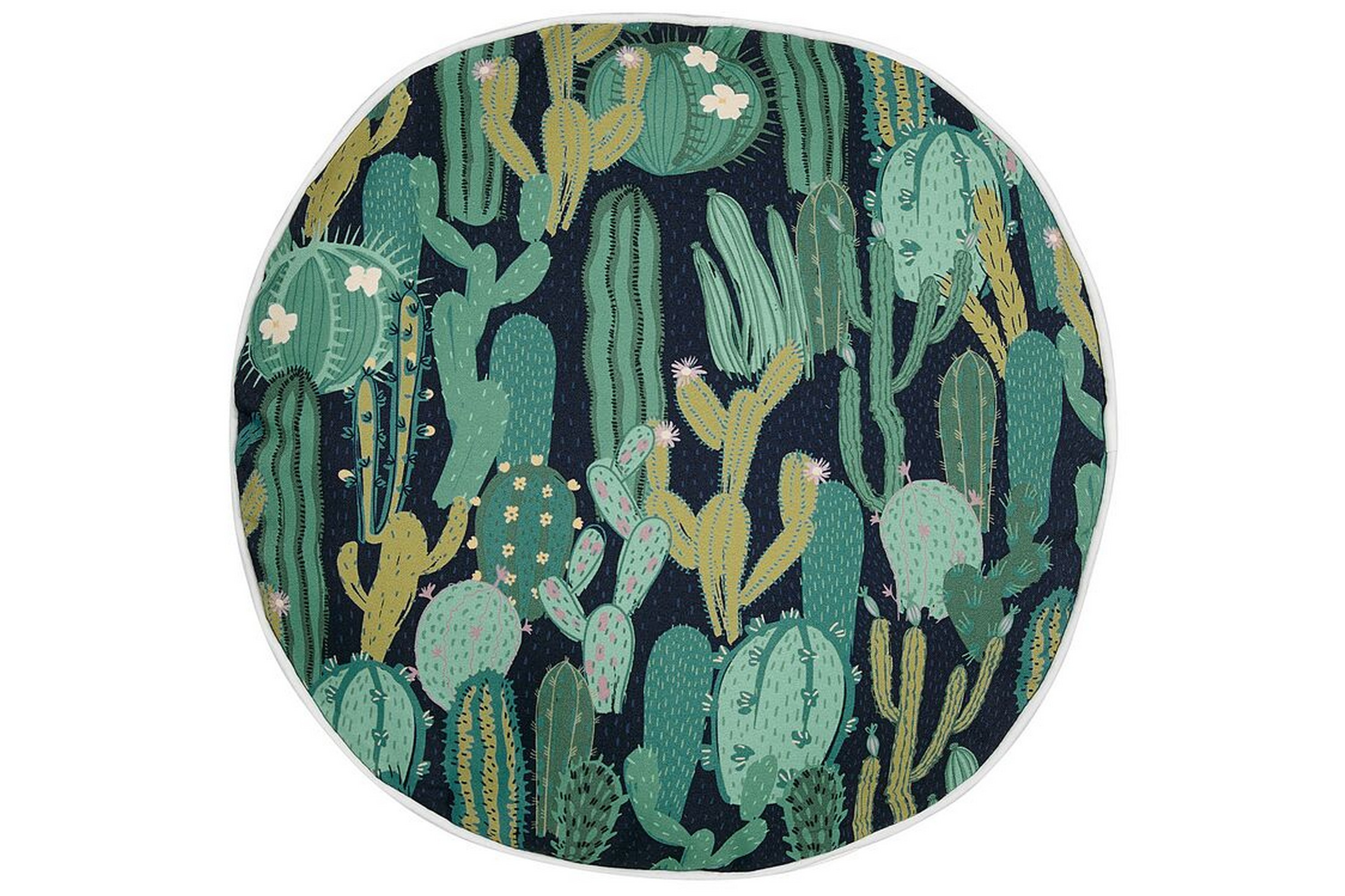 utomhuskudde ruffano 40 cm rund - grön/blå