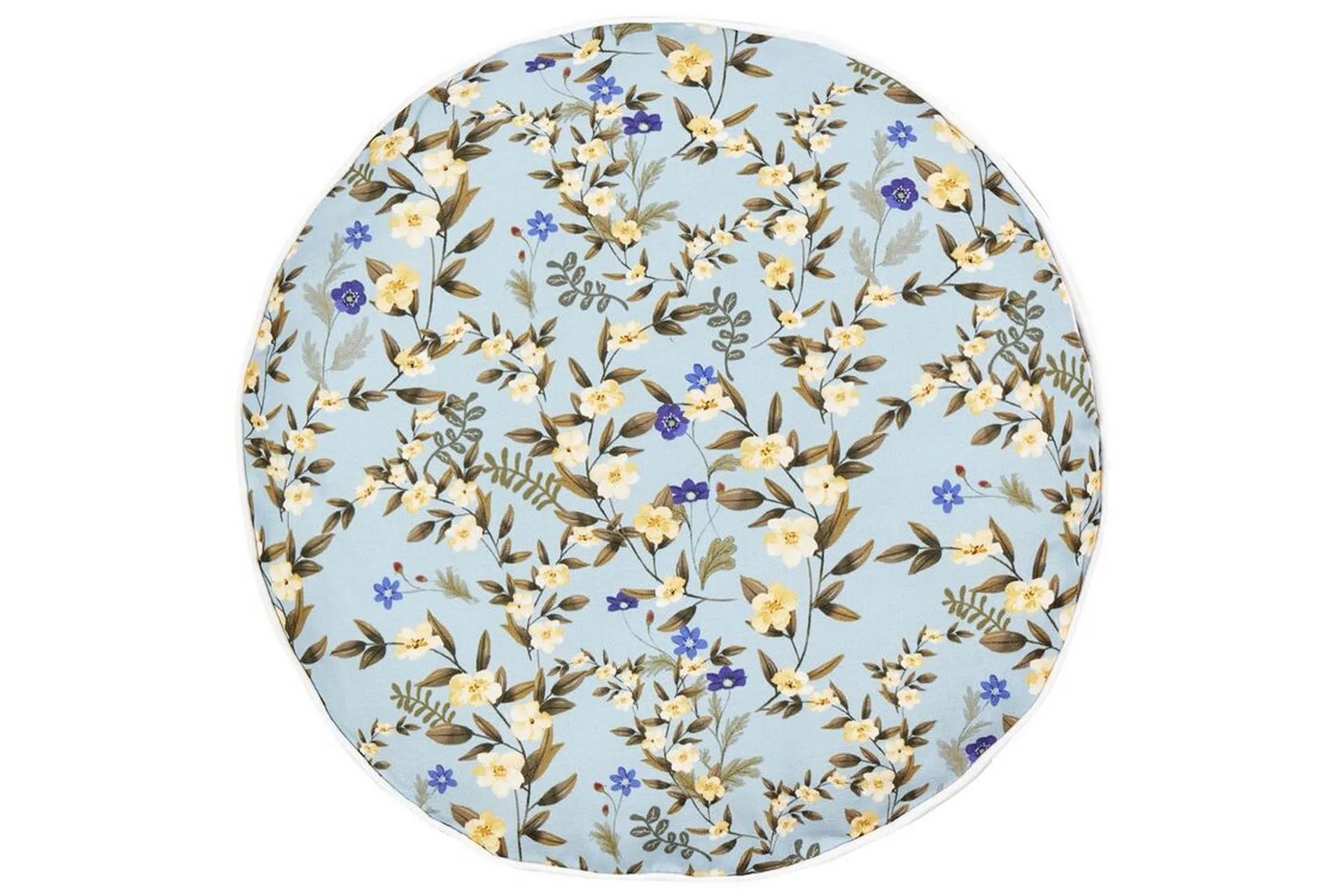 utomhuskudde specchia 40 cm rund - blå/grön/gul