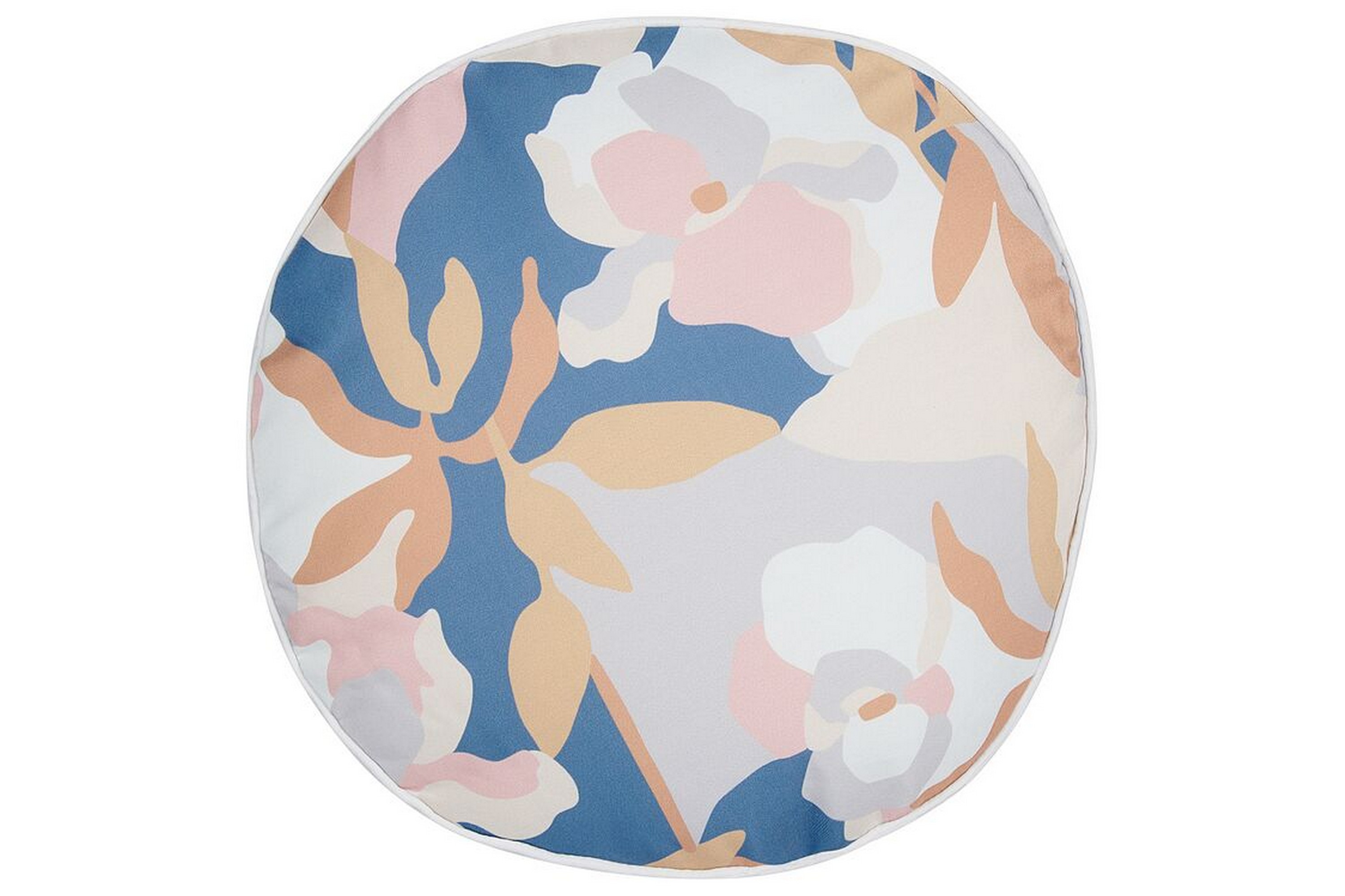 utomhuskudde vernole 40 cm rund - vit/blå/rosa