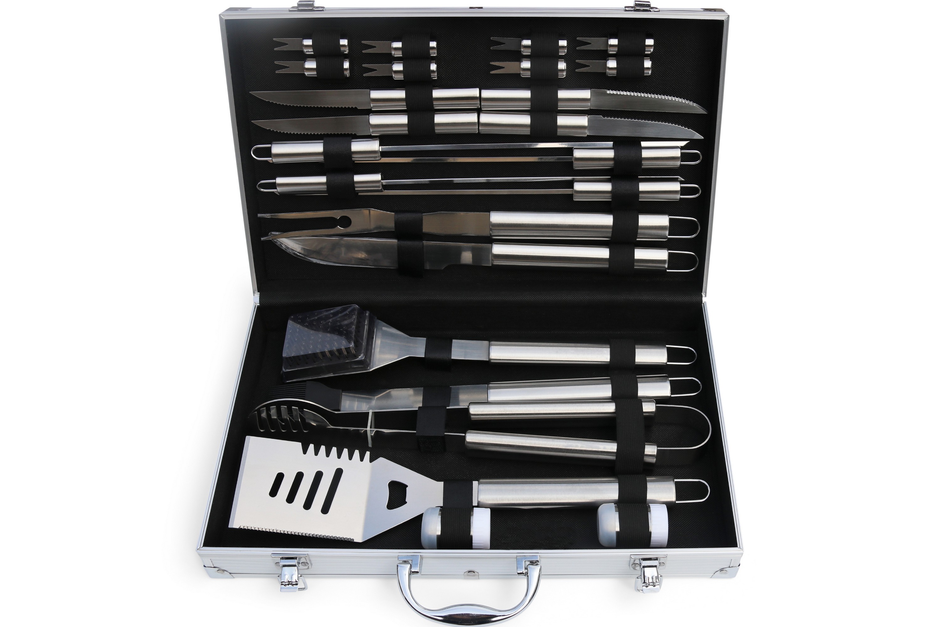 Grillverktyg 24 delar Silver Metalcraft
