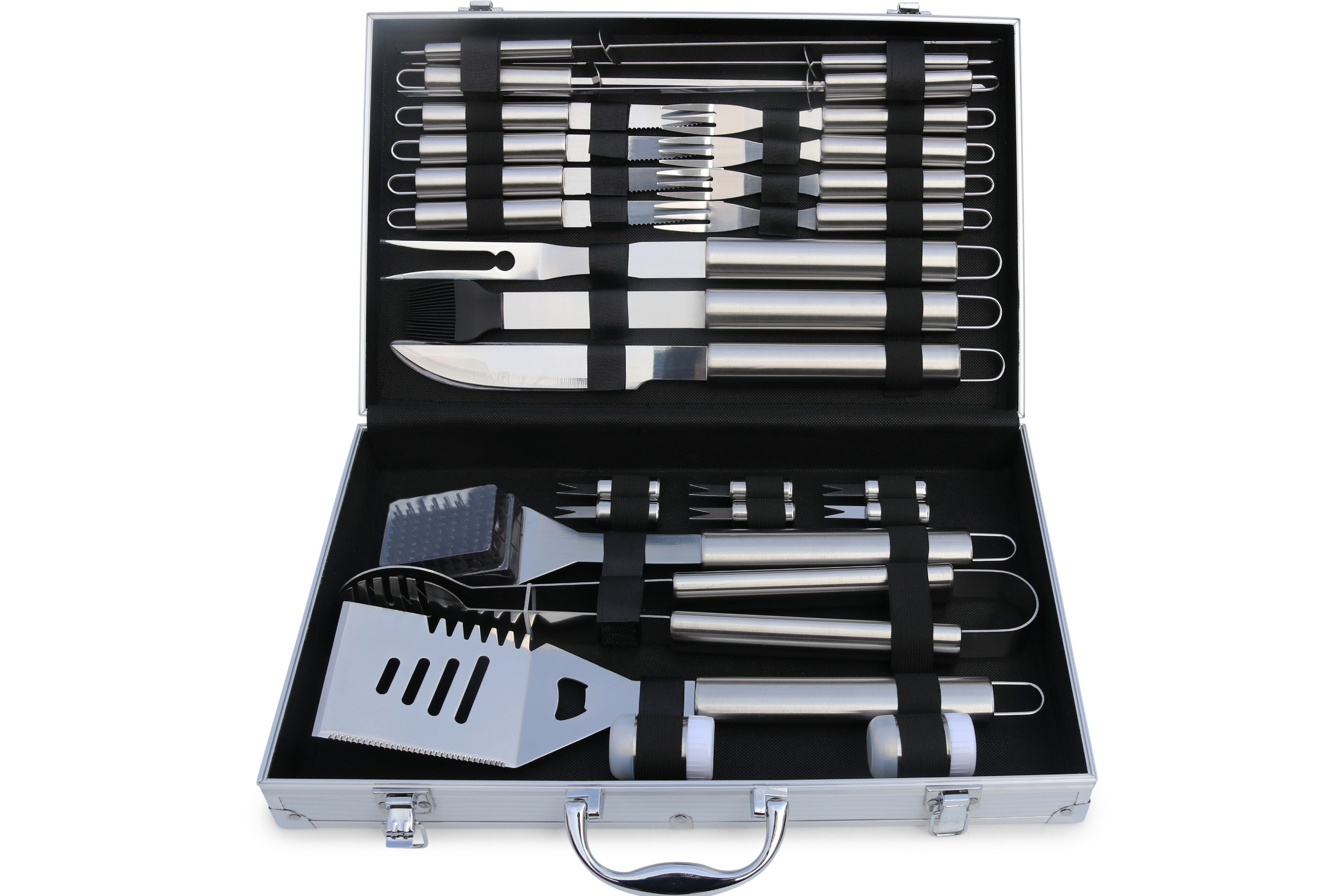 Grillverktyg 26 delar Silver Metalcraft
