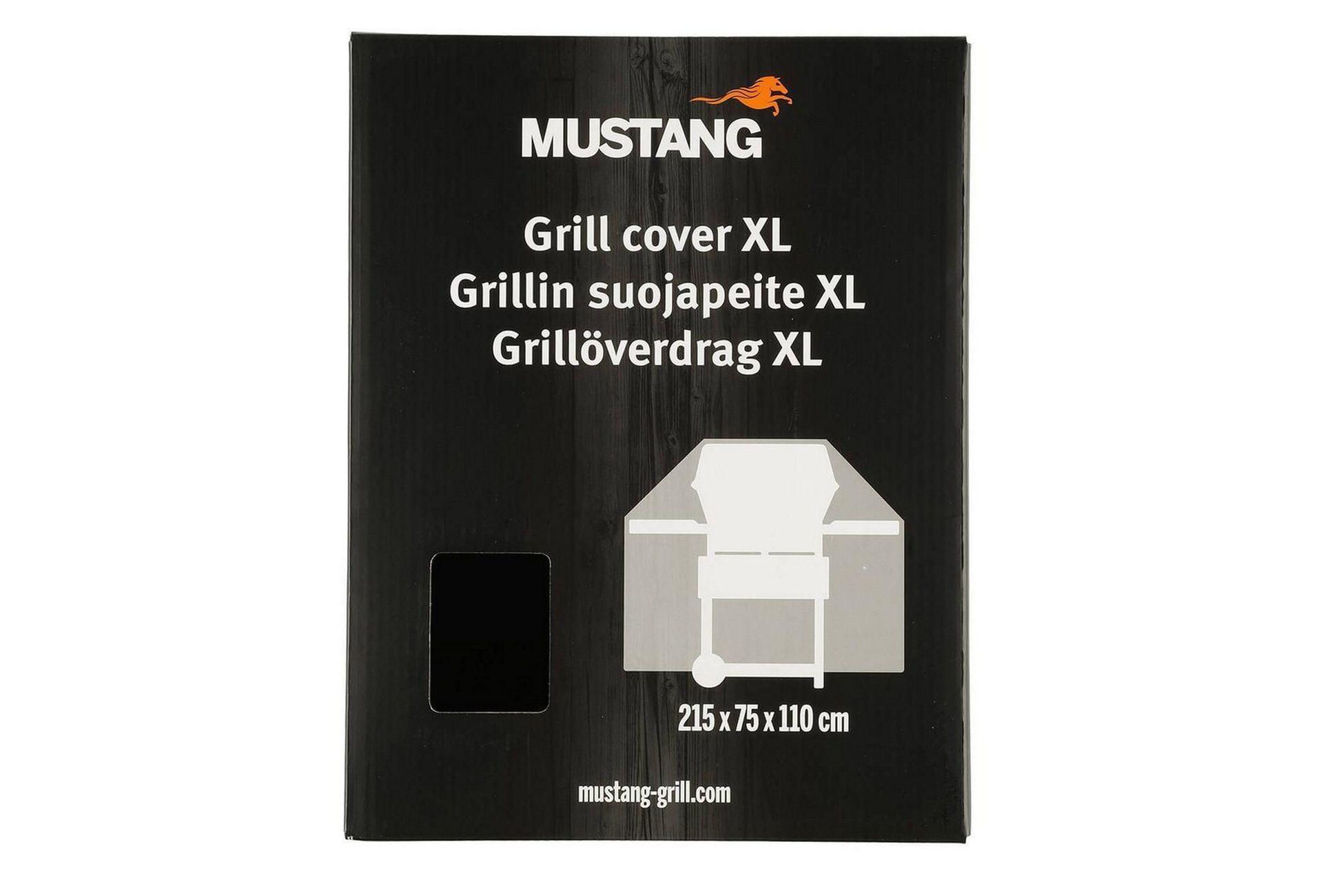Alternativ bild 1 för Mustang Grillöverdrag XL 215 x 75 x 110 cm, svart