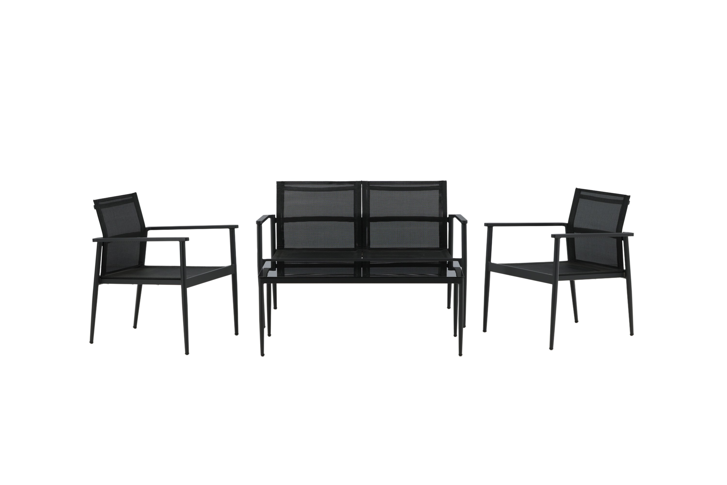 Break Loungegrupp Utomhus 4-sits Svart