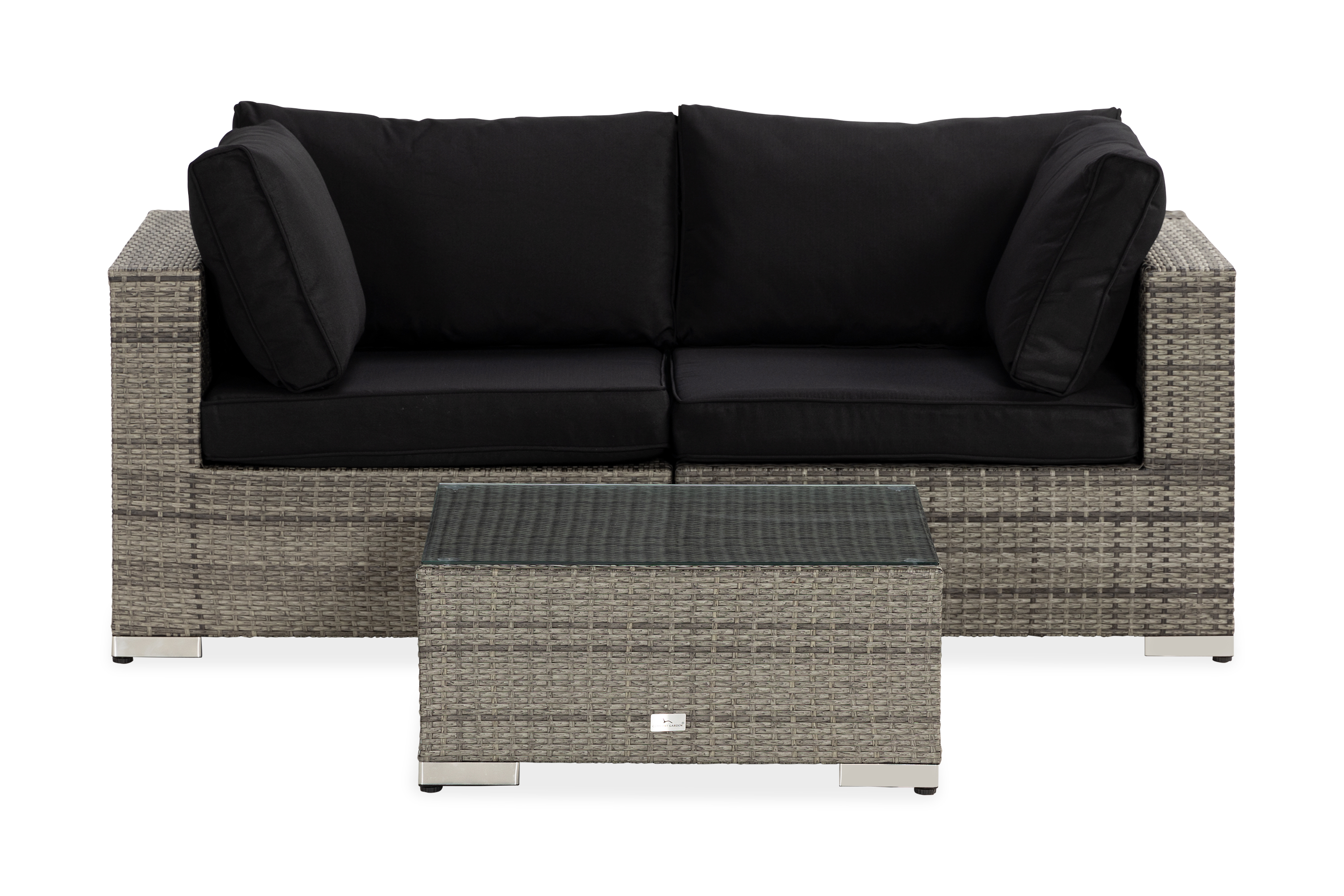 Loungegrupp Utomhus Bahamas 3-sits Divan/Bord Grå
