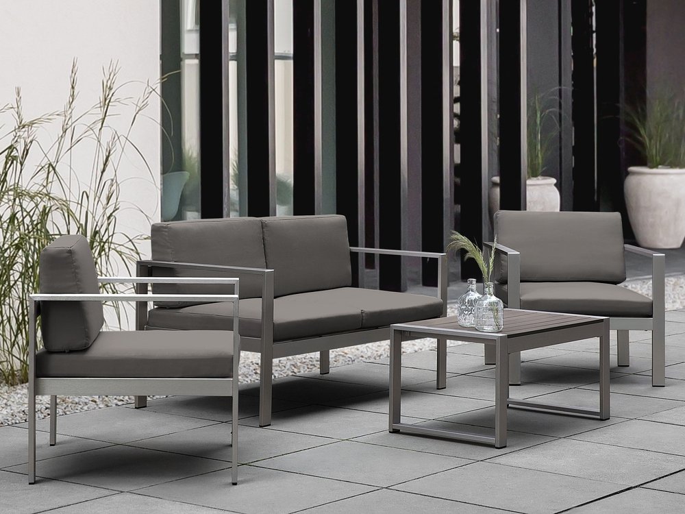 Loungegrupp Utomhus Tirrena 90 cm Grå