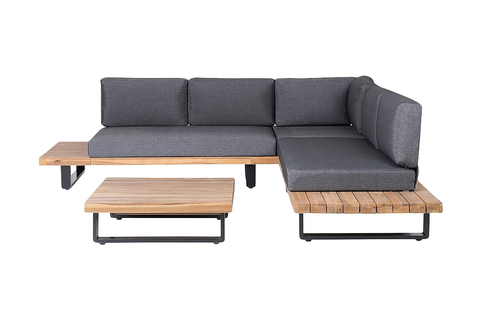 Mykonos Loungegrupp Utomhus 256 cm - Trä/Natur