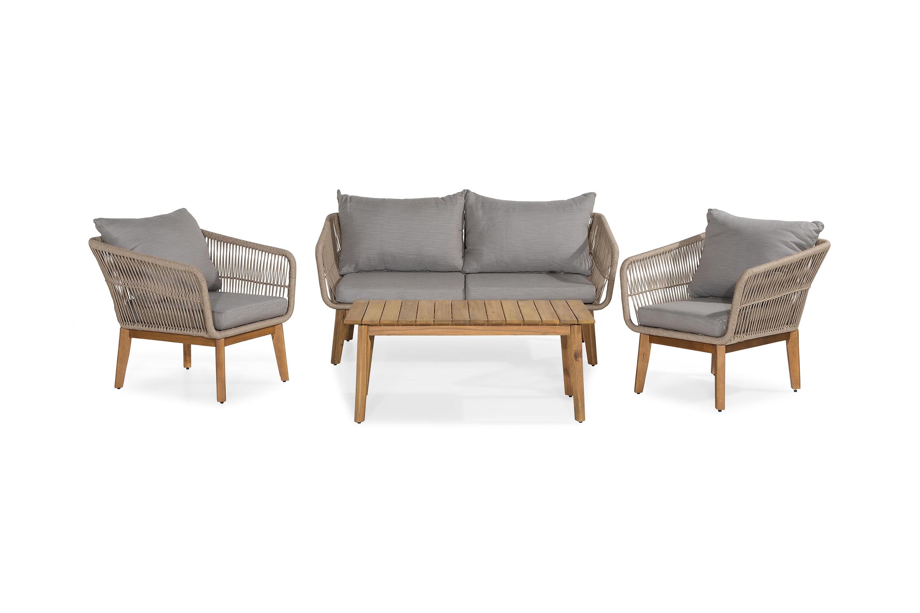 Soffgrupp Morocco Beige Gråa dynor