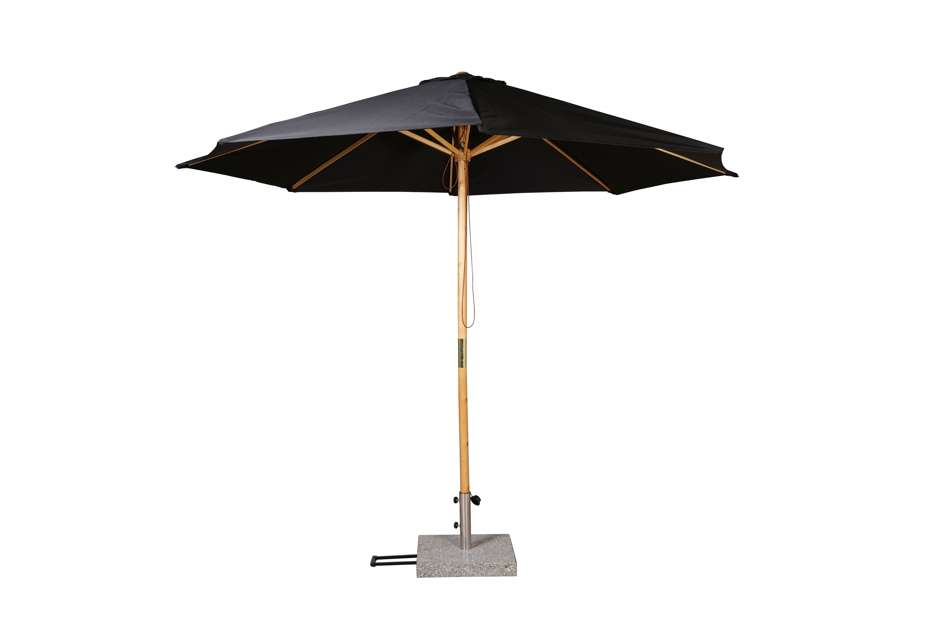 Ixos Parasoll 300 cm Svart/natur Venture Home