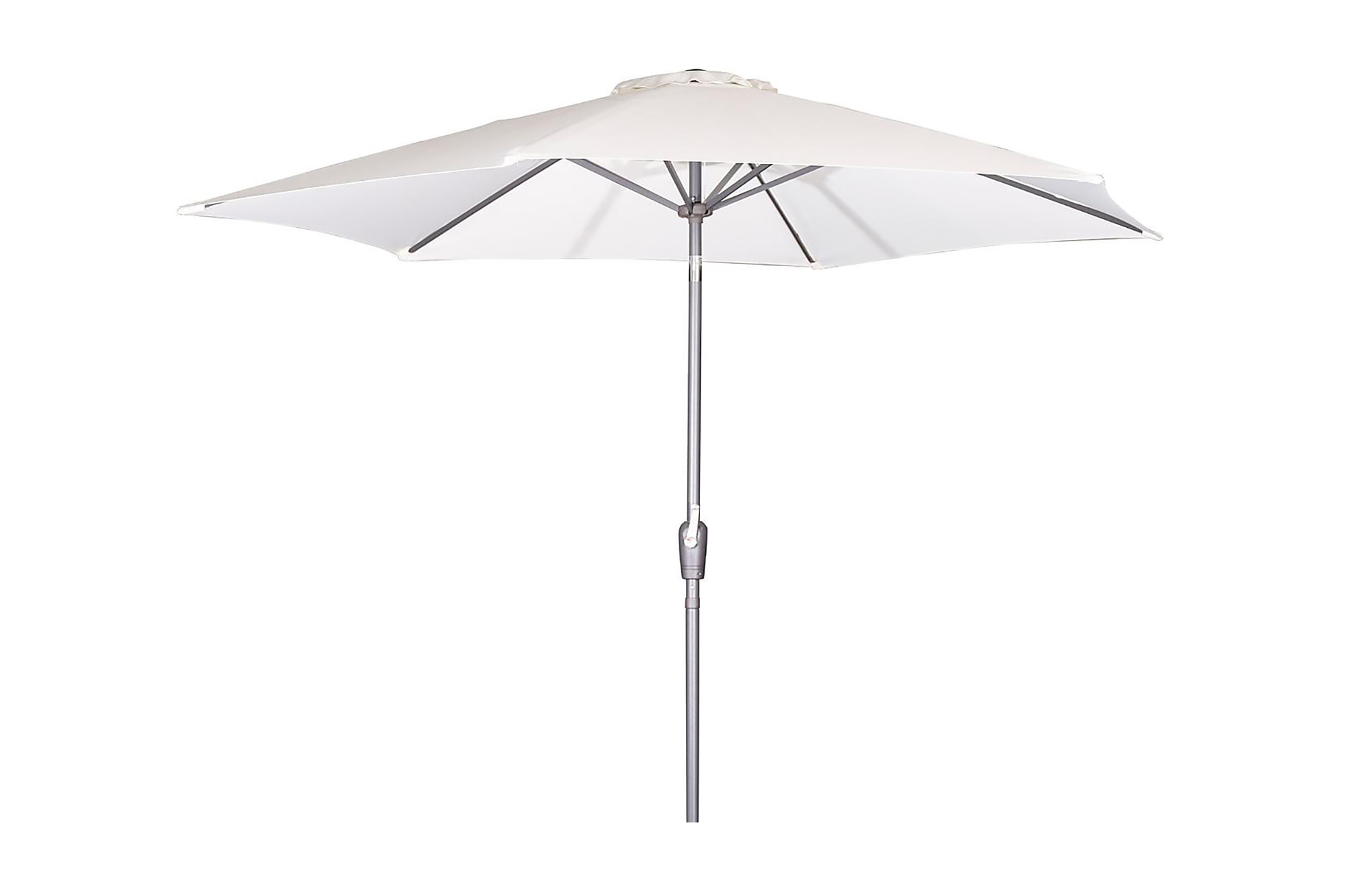 Leeds Parasoll 300 cm Vit/Svart
